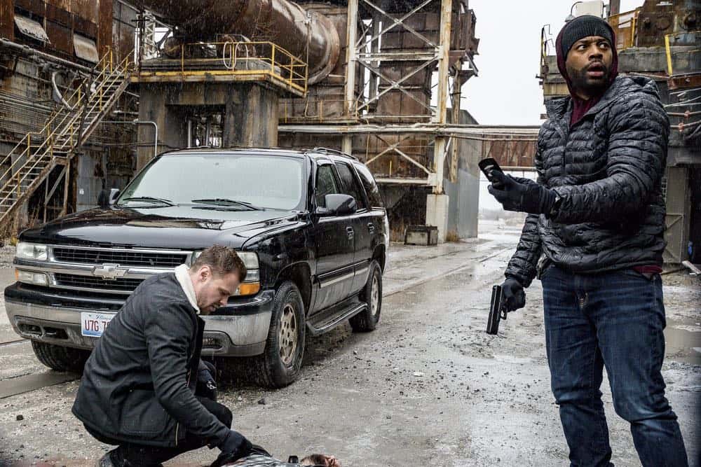 CHICAGO P.D. -- "Ghosts" Episode 518 -- Pictured: (l-r) Patrick John Flueger as Adam Ruzek, LaRoyce Hawkins as Kevin Atwater -- (Photo by: Matt Dinerstein/NBC) CHICAGO P.D. -- "Ghosts" Episode 518 -- Pictured: (l-r) Patrick John Flueger as Adam Ruzek, LaRoyce Hawkins as Kevin Atwater -- (Photo by: Matt Dinerstein/NBC)