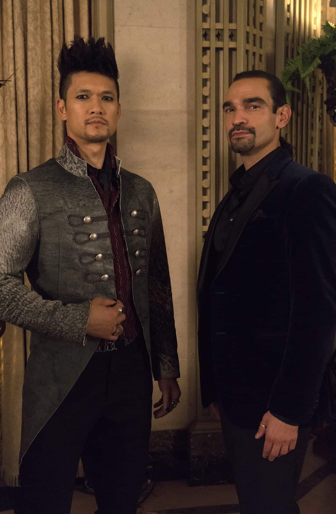 SHADOWHUNTERS - "The Powers That Be" - The Warlocks’ magic is becoming corrupted by a demonic presence, while Izzy and Luke try to track down more information on the recent series of possessions. This episode of "Shadowhunters" airs Tuesday, March 27 (8:00 - 9:00 p.m. EDT) on Freeform. (Freeform/Ian Watson) HARRY SHUM JR., JAVIER MUÑOZ