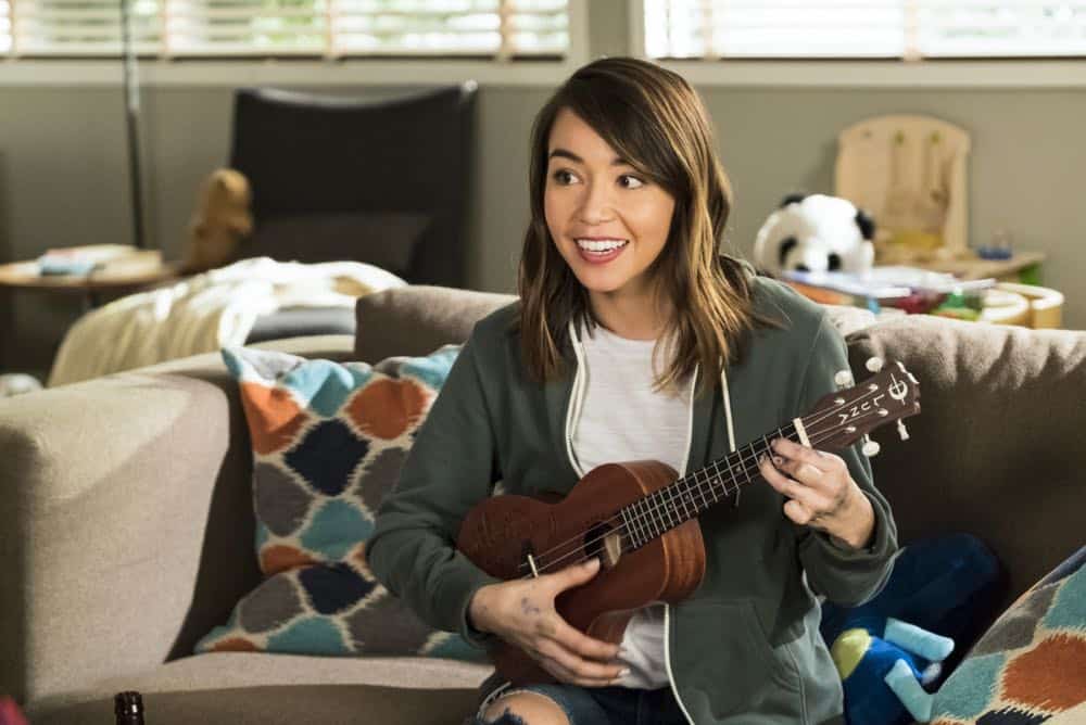 "Sitter Dating Sister Mattress" -- Jen and Greg go to great lengths to find the perfect babysitter for Lark. Also, John becomes testy when shopping for a mattress and Joan realizes the unusual source of his aggravation; Heather learns information about Samantha's boyfriend that she isn't sure she should reveal; and Matt believes he may have a history with Colleen's sister after he meets her for the first time, on LIFE IN PIECES, Thursday, April 12 (9:30-10:00 PM, ET/PT) on the CBS Television Network. Photo: Jessica Brooks/CBS ÃÂ©2018 CBS Broadcasting, Inc. All Rights Reserved