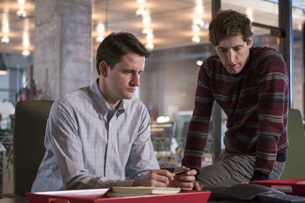 Episode 42 (season 5, episode 4), debut 4/15/18: Zach Woods, Thomas Middleditch. photo: Ali Paige Goldstein/HBO