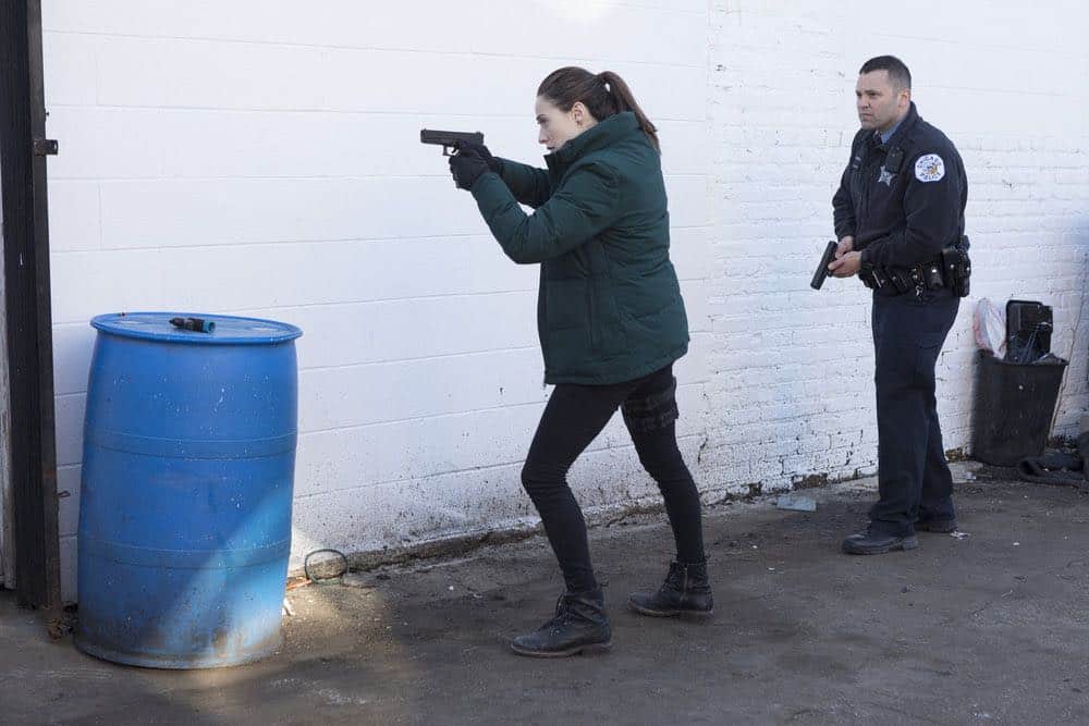CHICAGO P.D. -- "Saved" Episode 520 -- Pictured: Marina Squerciati as Kim Burgess -- (Photo by: Adrian Burrows/NBC) CHICAGO P.D. -- "Saved" Episode 520 -- Pictured: Marina Squerciati as Kim Burgess -- (Photo by: Adrian Burrows/NBC)
