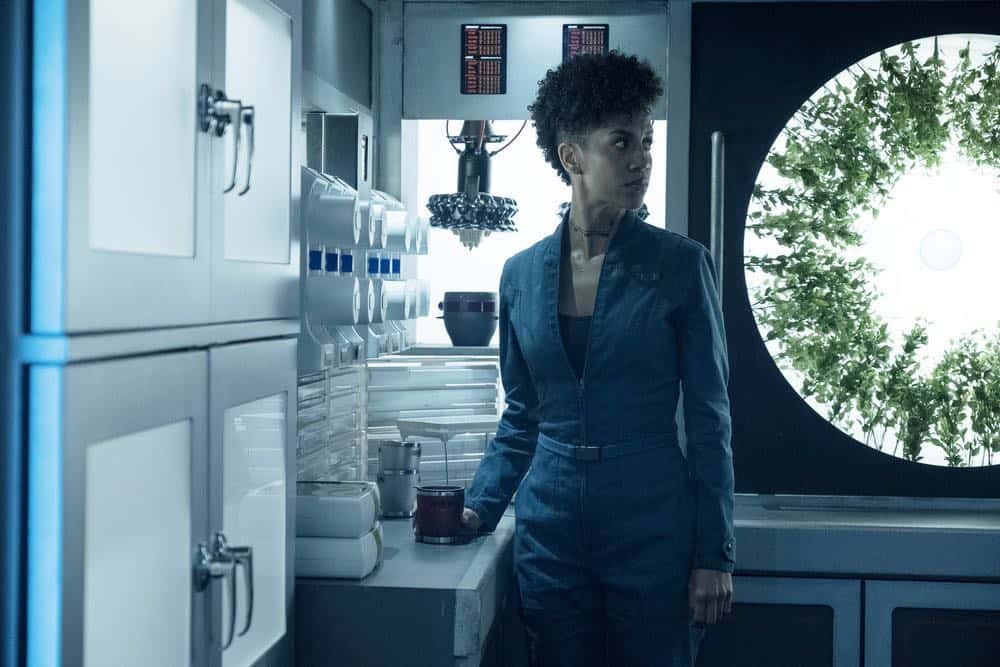 THE EXPANSE Season 3 Episode 3 Photos Assured Destruction 3 THE EXPANSE -- "Assured Destruction" Episode 303 -- Pictured: Dominique Tipper as Naomi Nagata -- (Photo by: Rafy/Syfy)