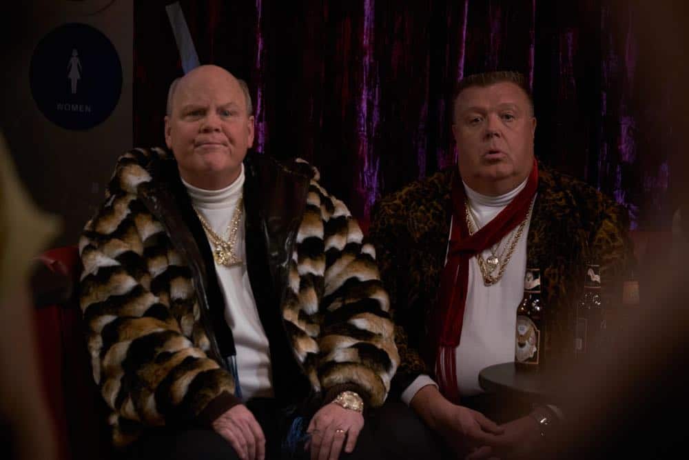 BROOKLYN NINE-NINE: L-R: Dirk Blocker and Joel McKinnon Miller in the “Bachelor/ette Party” episode of BROOKLYN NINE-NINE airing Sunday, April 29 (8:30-9:00 PM ET/PT) on FOX. CR: FOX