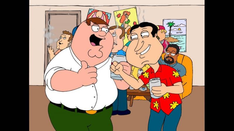 dead dog walking family guy