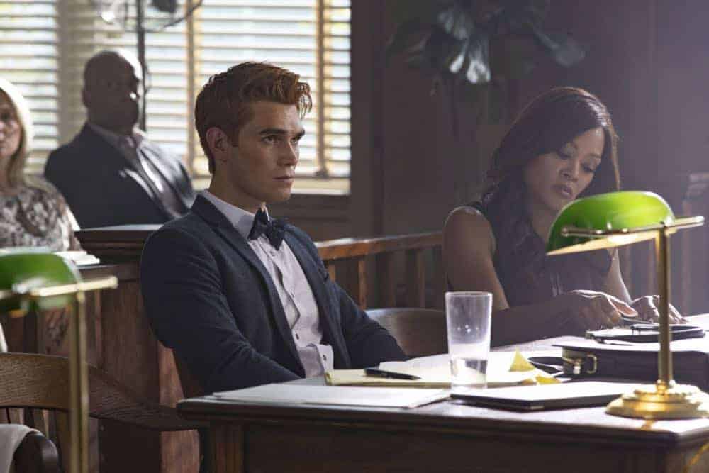 Riverdale -- "Chapter Thirty-Six: Labor Day" -- Image Number: RVD301b_0113.jpg -- Pictured (L-R): KJ Apa as Archie and Robin Givens as Sierra McCoy -- Photo: Jack Rowand/The CW -- ÃÂ© 2018 The CW Network, LLC. All Rights Reserved.