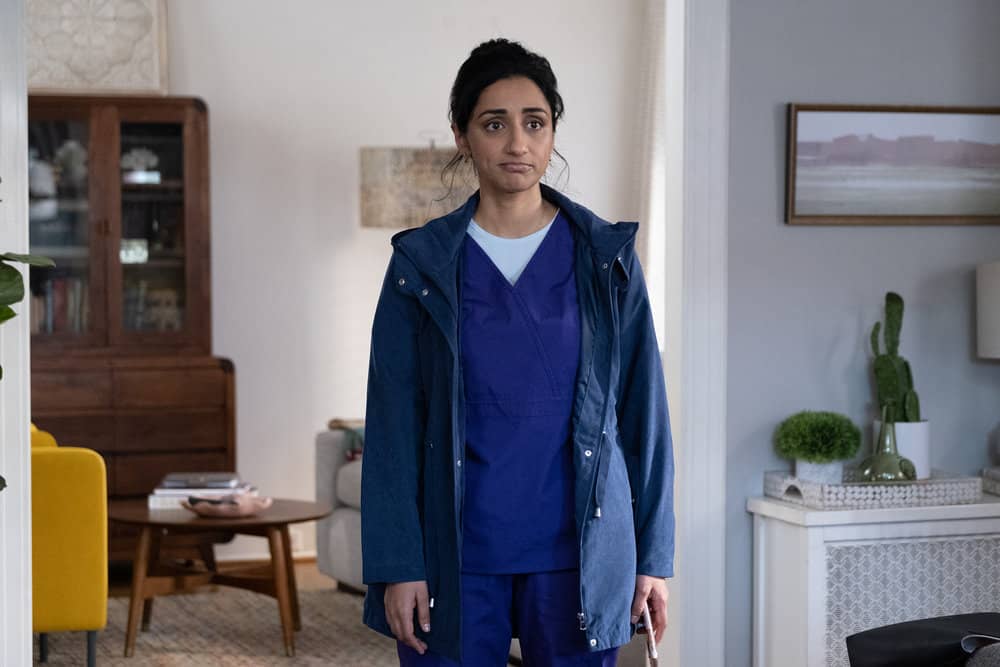 SUNNYSIDE Season 1 Episode 1 Photos Pilot 3 SUNNYSIDE -- "Pilot" Episode -- Pictured: Kiran Deol as Mallory Modi -- (Photo by: Colleen Hayes/NBC)