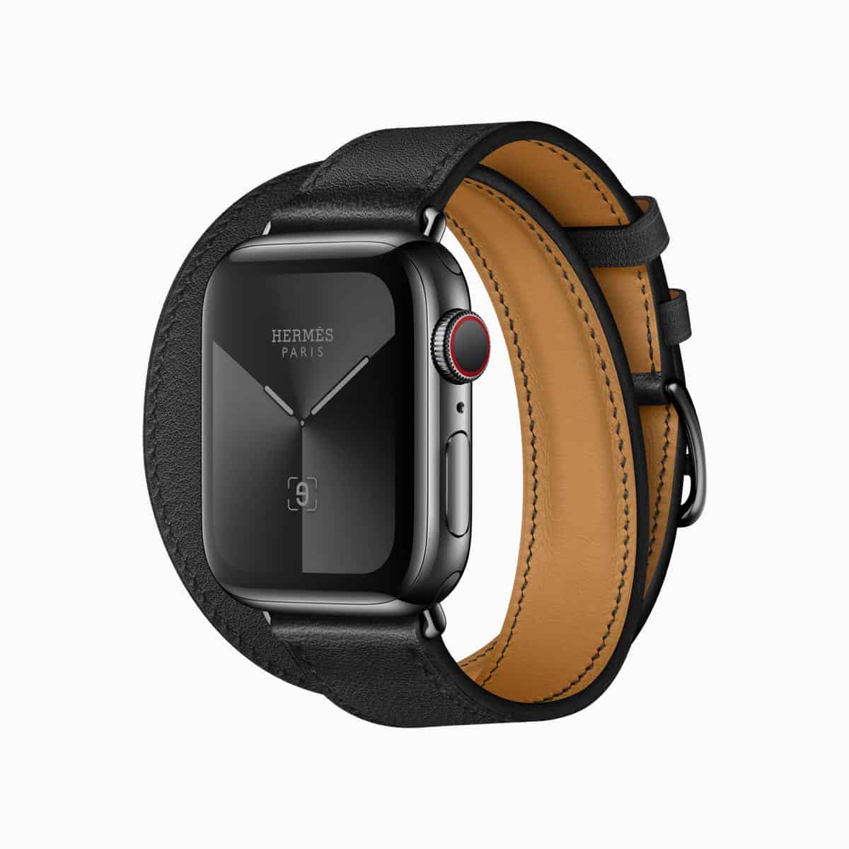 Apple watch series 5 hermes double tour noir band 091019