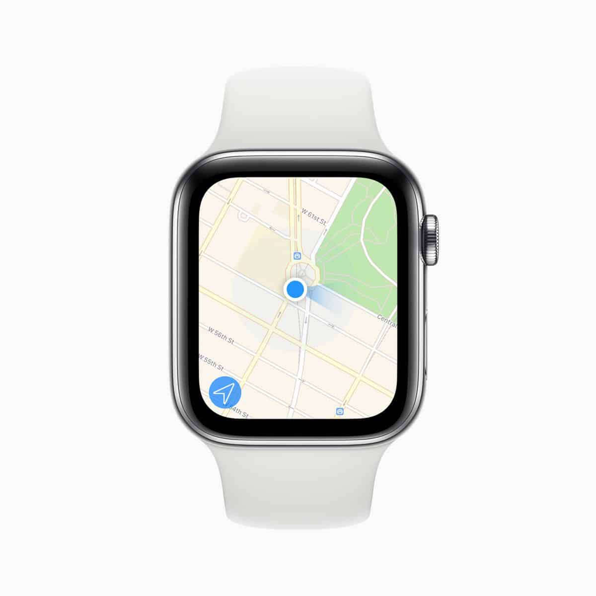 Apple watch series 5 maps app screen 091019
