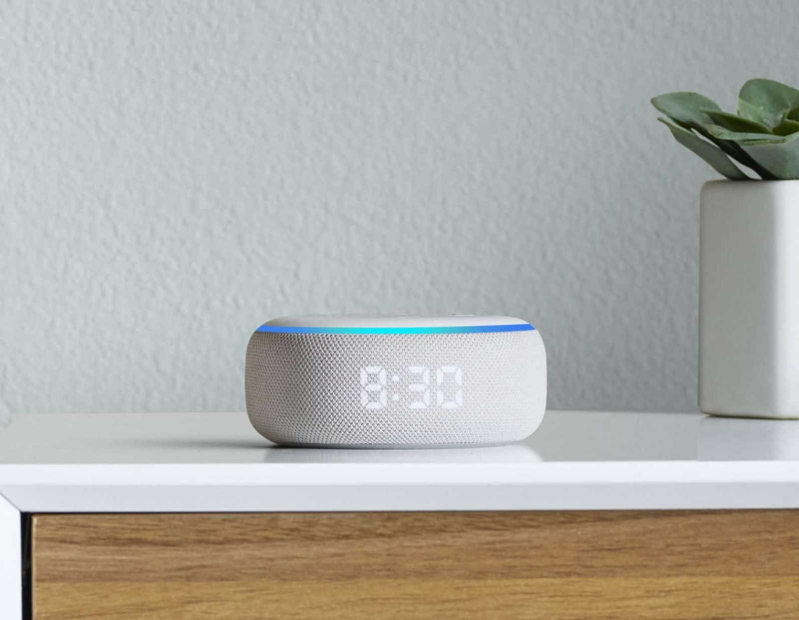 Amazon New Echo With Clock