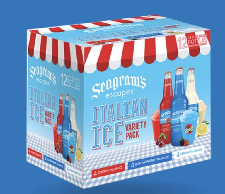 Seagram’s Escapes Lemon, Cherry And Blue Raspberry Italian Ice 4th Of