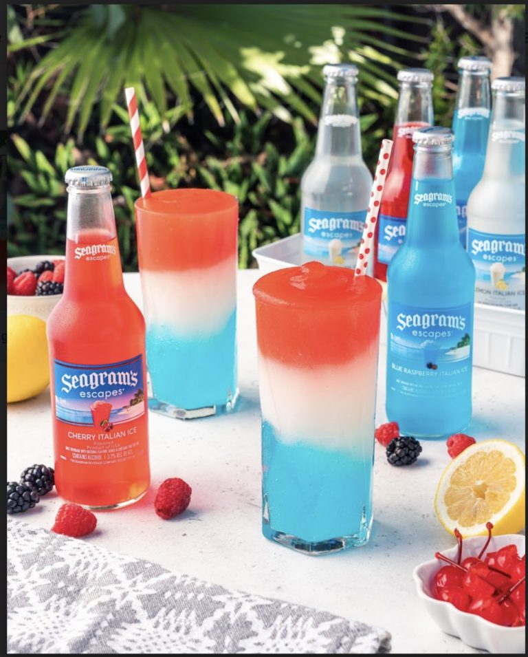Seagram’s Escapes Lemon, Cherry And Blue Raspberry Italian Ice 4th Of