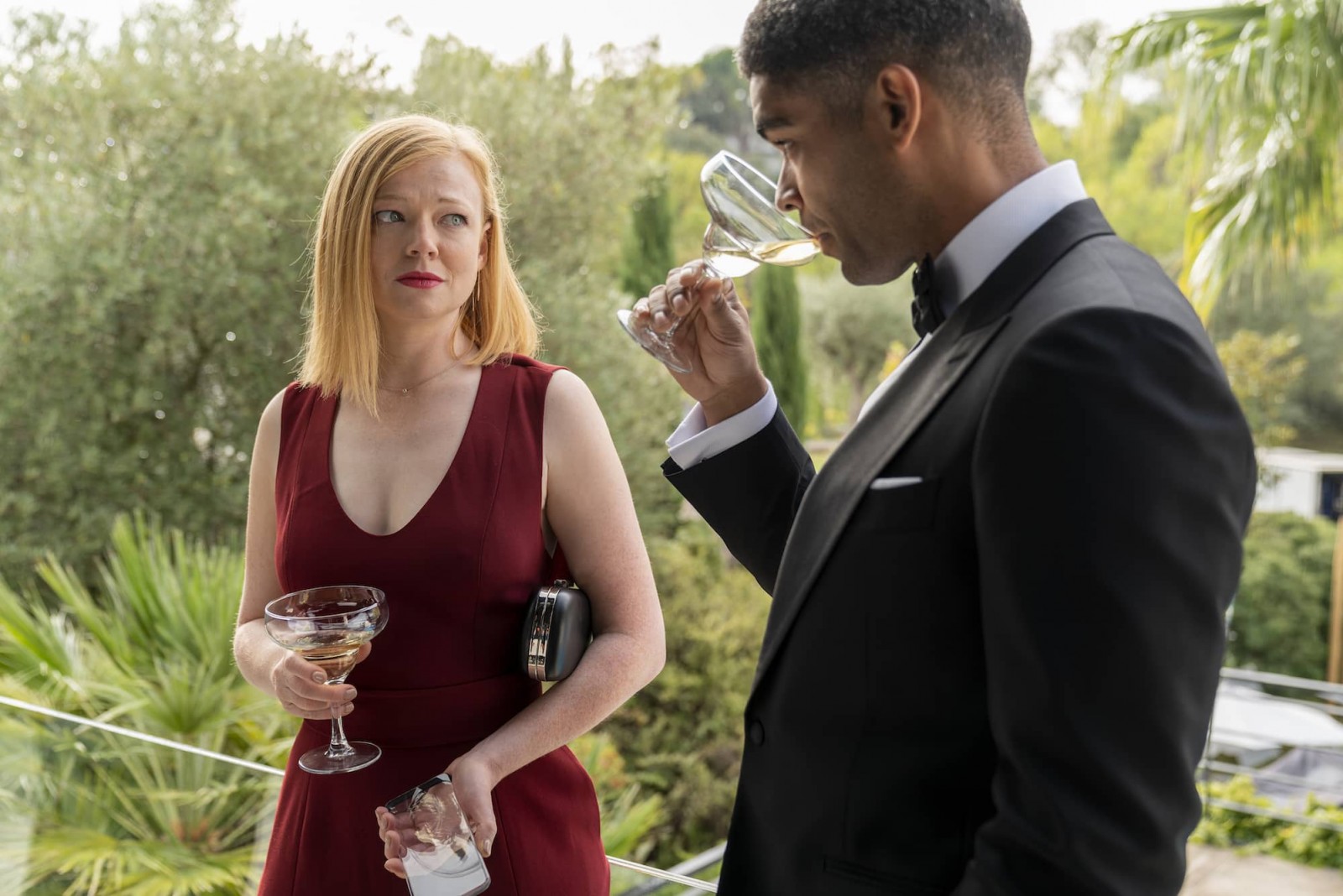 Sarah Snook as Nikki, Kingsley Ben-Adir as Franklin - Soulmates _ Season 1 - Photo Credit: Jorge Alvarino/AMC