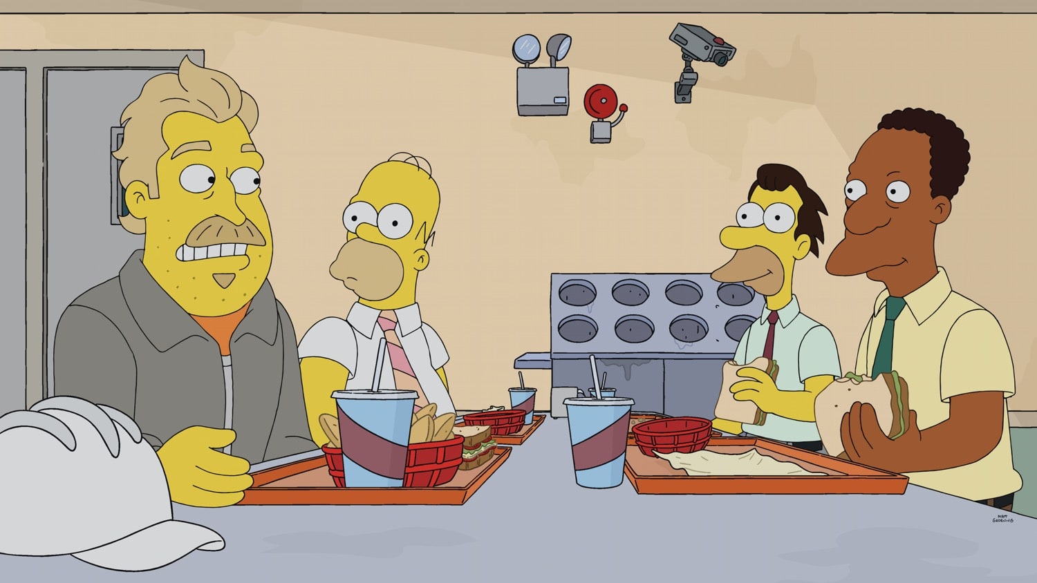 THE SIMPSONS: Mr. Burns goes undercover as “Fred” at the nuclear power plant and becomes friends with Homer and the gang. Burns implements all sorts of amenities to improve his employees’ lives, but a jealous Smithers plots to bring the old, bitter Burns back and destroy Fred in the “Undercover Burns” season premiere episode of THE SIMPSONS airing Sunday, Sept. 27 (8:00-8:31 PM ET/PT) on FOX. Guest voice David Harbour. THE SIMPSONS © 2020 by Twentieth Century Fox Film Corporation. THE SIMPSONS: Mr. Burns goes undercover as “Fred” at the nuclear power plant and becomes friends with Homer and the gang. Burns implements all sorts of amenities to improve his employees’ lives, but a jealous Smithers plots to bring the old, bitter Burns back and destroy Fred in the “Undercover Burns” season premiere episode of THE SIMPSONS airing Sunday, Sept. 27 (8:00-8:31 PM ET/PT) on FOX. Guest voice David Harbour. THE SIMPSONS © 2020 by Twentieth Century Fox Film Corporation.