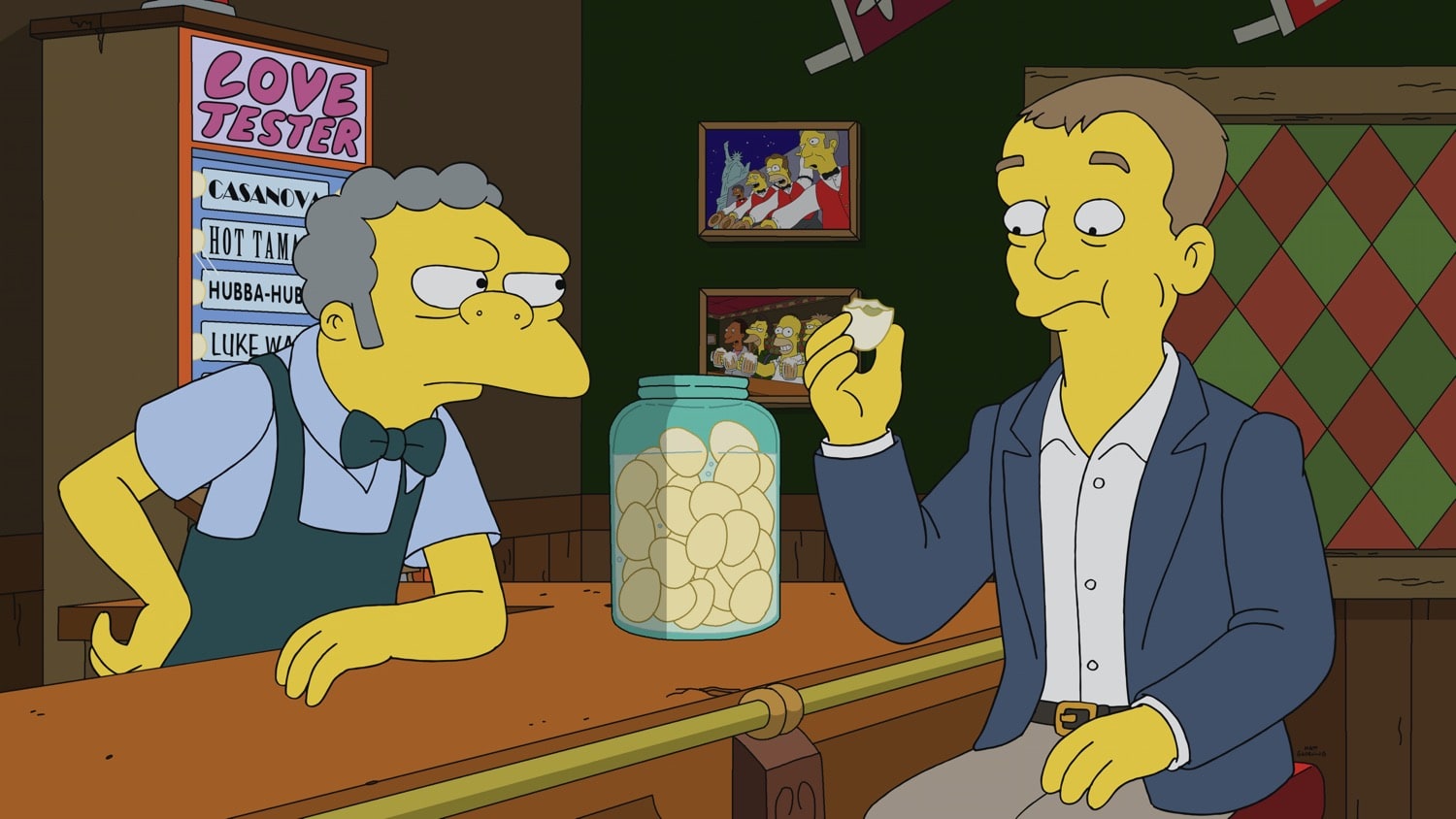 THE SIMPSONS: Mr. Burns goes undercover as “Fred” at the nuclear power plant and becomes friends with Homer and the gang. Burns implements all sorts of amenities to improve his employees’ lives, but a jealous Smithers plots to bring the old, bitter Burns back and destroy Fred in the “Undercover Burns” season premiere episode of THE SIMPSONS airing Sunday, Sept. 27 (8:00-8:31 PM ET/PT) on FOX. Guest voice Phil Rosenthal. THE SIMPSONS © 2020 by Twentieth Century Fox Film Corporation.