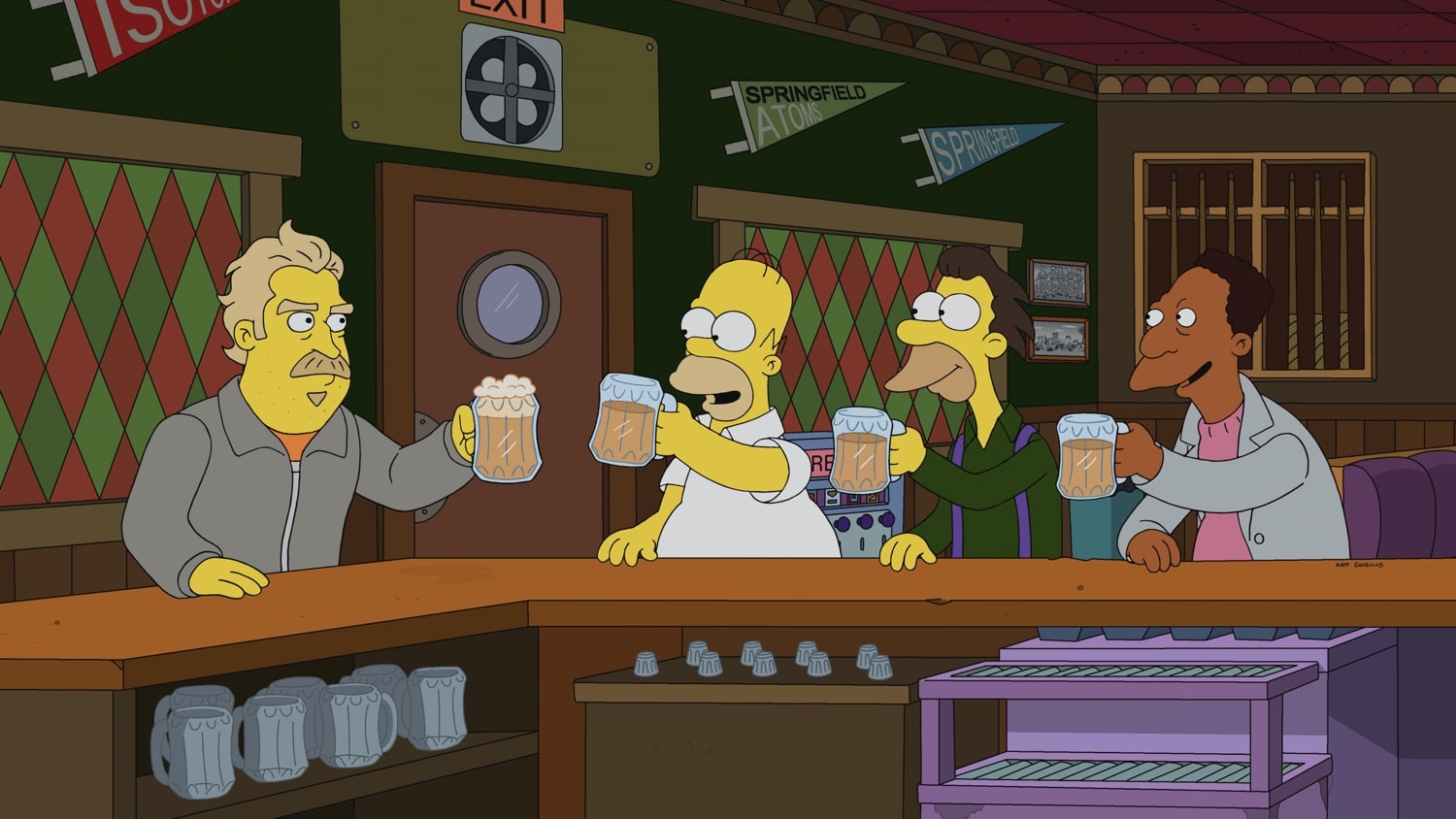 THE SIMPSONS: Mr. Burns goes undercover as “Fred” at the nuclear power plant and becomes friends with Homer and the gang. Burns implements all sorts of amenities to improve his employees’ lives, but a jealous Smithers plots to bring the old, bitter Burns back and destroy Fred in the “Undercover Burns” season premiere episode of THE SIMPSONS airing Sunday, Sept. 27 (8:00-8:31 PM ET/PT) on FOX. Guest voice David Harbour. THE SIMPSONS © 2020 by Twentieth Century Fox Film Corporation.