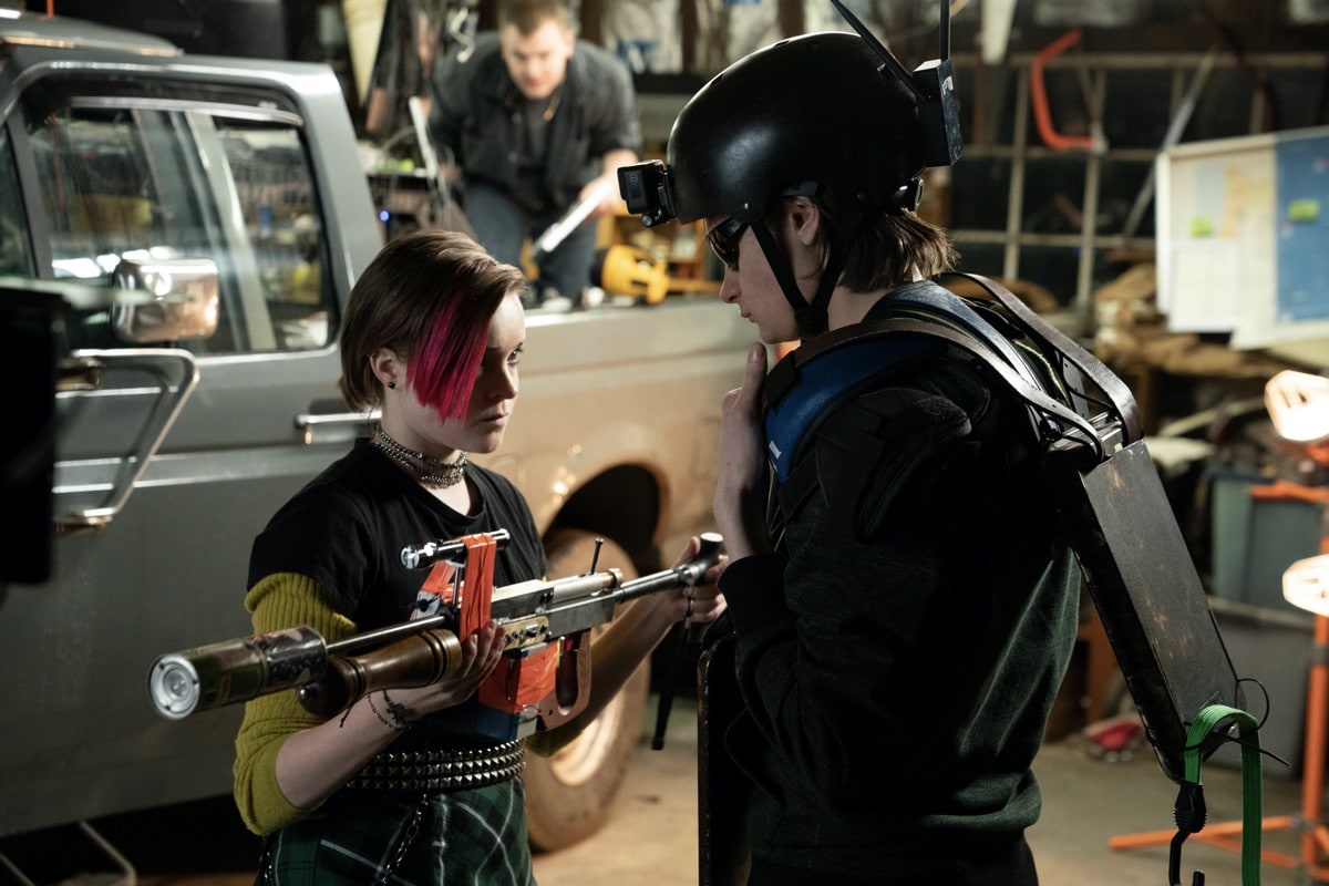 Monsterland -- "Eugene, OR" -- Episode 102 -- A lonely teen encounters an unwelcome guest. Finalgirl (Nadia Alexander) and Nick (Charlie Tahan), shown. (Photo by: Patrick Harbron/Hulu)