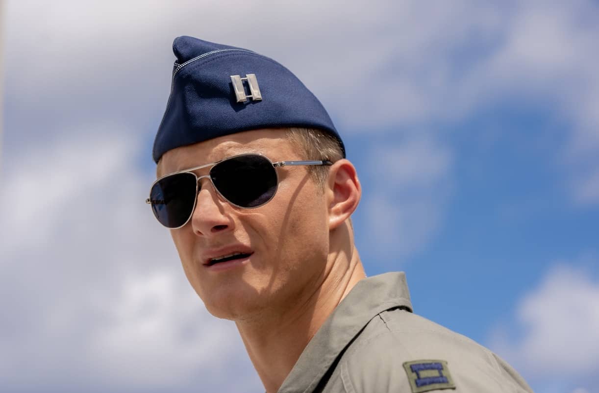 Operation Christmas Drop. Alexander Ludwig as Andrew. Cr. Ricardo Hubbs//NETFLIX © 2020