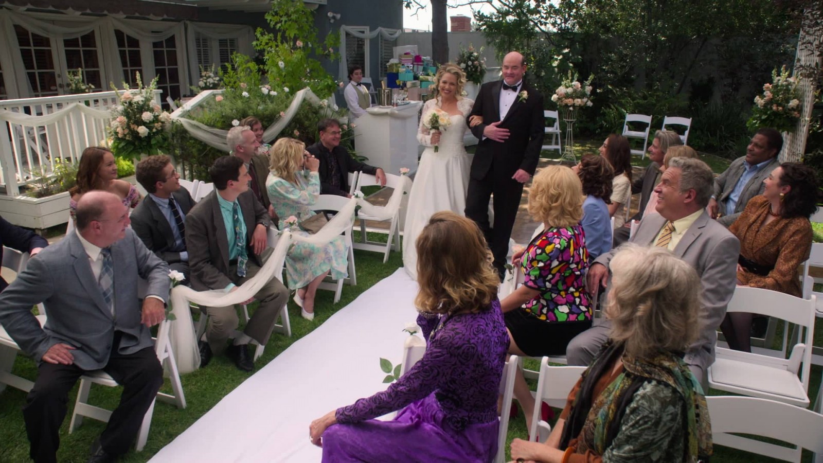 THE GOLDBERGS - Bill's Wedding Bill is getting married and Beverly and Jane have only 24 hours to plan it. Meanwhile, a fortune teller at the wedding reception could change the future for Adam, Erica and BarryÕs romantic life on an all-new episode of ÒThe Goldbergs,Ó WEDNESDAY, NOV. 4 (8:00-9:00 p.m. EST), on ABC. (ABC) JESSICA ST. CLAIR, DAVID KOECHNER