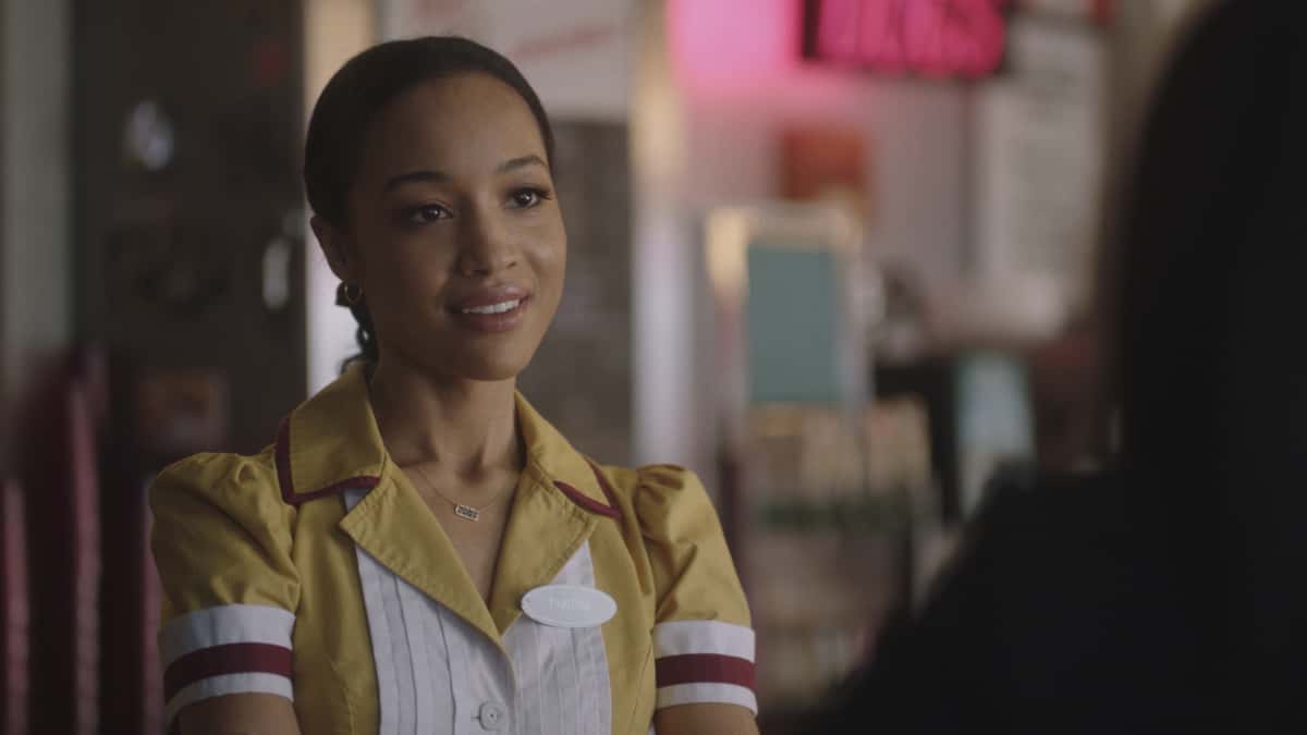 RIVERDALE Season 5 Episode 9 Photos Chapter Eighty-Five: Destroyer 6 Riverdale Season 5 Episode 9 -- “Chapter Eighty-Five: Destroyer” -- Image Number: RVD508a_0245r -- Pictured: Erinn Westbrook as Tabitha Tate -- Photo: The CW -- © 2021 The CW Network, LLC. All Rights Reserved.