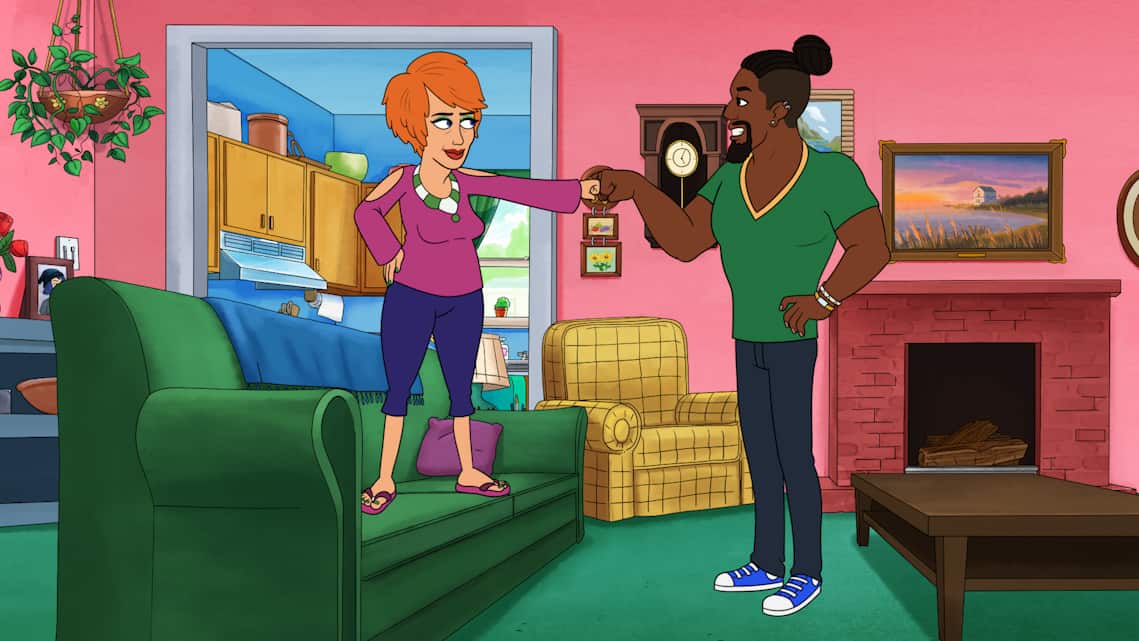 BLESS THE HARTS Season 2 Episode 22 : When Jenny ignores Jesus advice on a moral conundrum, her new take on the truth causes huge problems in Louises life. Meanwhile, both Betty and Wayne turn to Travis for spiritual healing after refusing to go to a doctor for help with medical problems in the Toni with an i episode of BLESS THE HARTS airing Sunday, May 23 (7:30-8:00 PM ET/PT) on FOX. Guest voice Kenan Thompson (R). BLESS THE HARTS © 2021 by 20th Television and Fox Media LLC.
