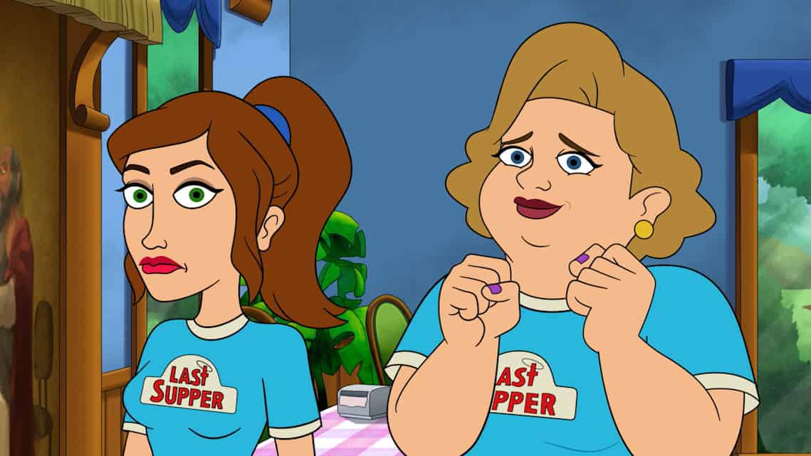 BLESS THE HARTS Season 2 Episode 22 : When Jenny ignores JesusÕ advice on a moral conundrum, her new take on the truth causes huge problems in LouiseÕs life. Meanwhile, both Betty and Wayne turn to Travis for spiritual healing after refusing to go to a doctor for help with medical problems in the ÒToni with an iÓ episode of BLESS THE HARTS airing Sunday, May 23 (7:30-8:00 PM ET/PT) on FOX. BLESS THE HARTS © 2021 by 20th Television and Fox Media LLC.