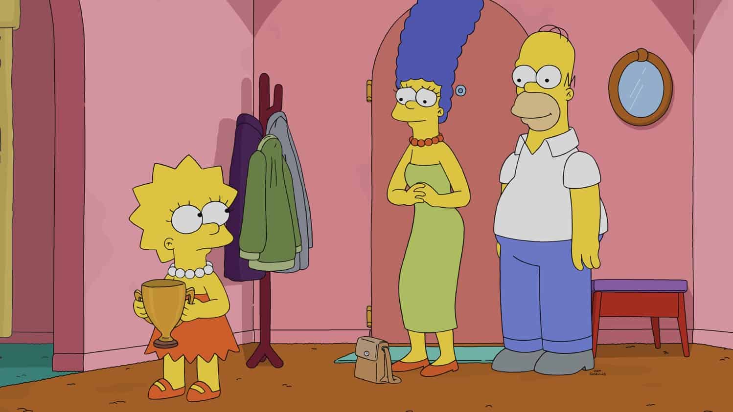 THE SIMPSONS Season 33 Episode 18: Bart can't control his feelings when he gets a new teacher (guest voice Kerry Washington). Meanwhile, Lisa befriends an octopus in the "My Octopus and a Teacher" episode of THE SIMPSONS airing Sunday, April 24 (8:00-8:30 PM ET/PT) on FOX.  THE SIMPSONS © 2022 by 20th Television.