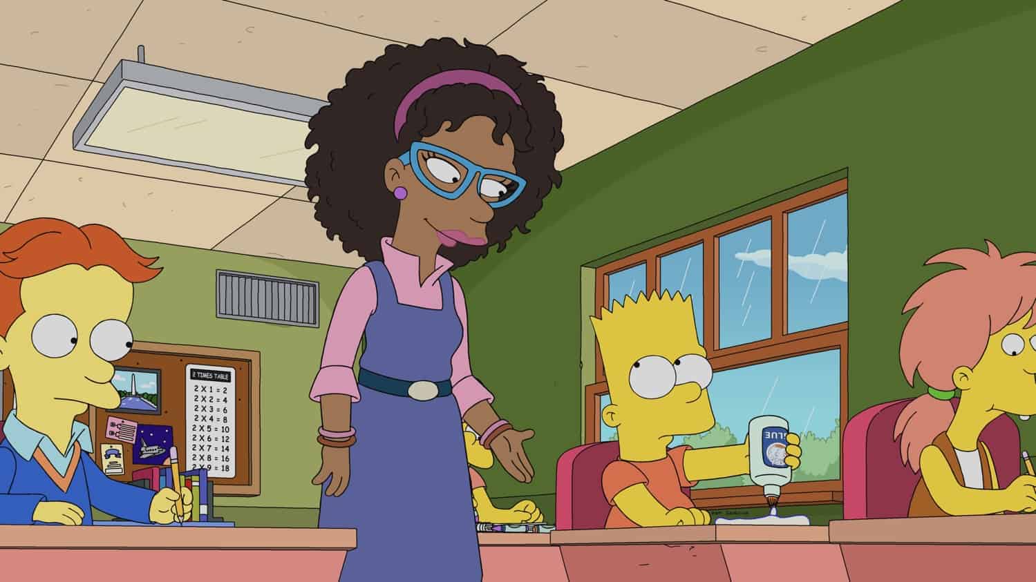 THE SIMPSONS Season 33 Episode 18: Bart can't control his feelings when he gets a new teacher (guest voice Kerry Washington). Meanwhile, Lisa befriends an octopus in the "My Octopus and a Teacher" episode of THE SIMPSONS airing Sunday, April 24 (8:00-8:30 PM ET/PT) on FOX. Guest voice Kerry Washington.  THE SIMPSONS © 2022 by 20th Television.