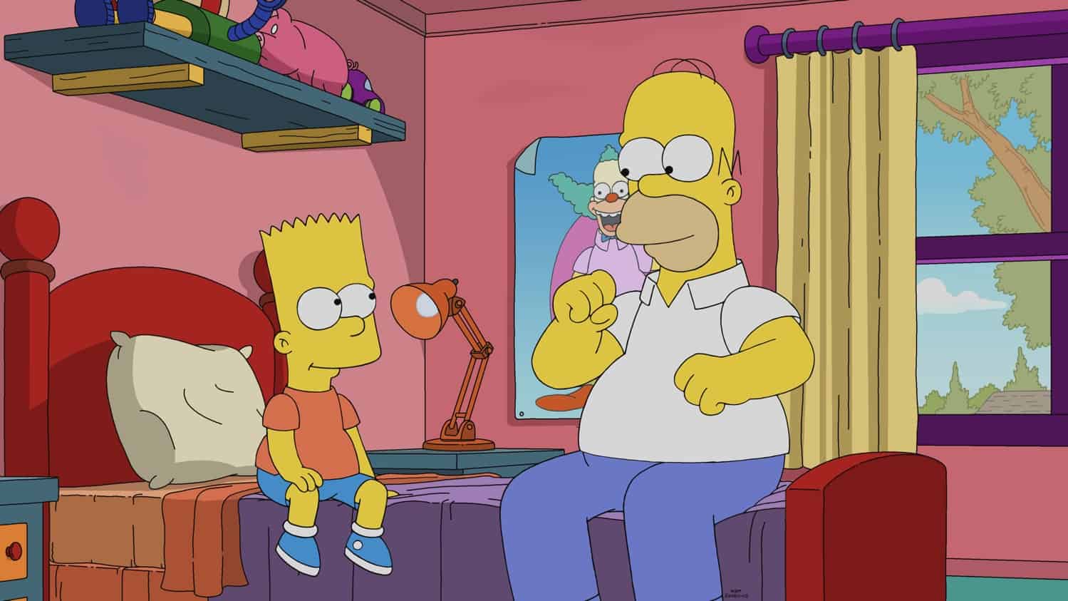 THE SIMPSONS Season 33 Episode 18: Bart can't control his feelings when he gets a new teacher (guest voice Kerry Washington). Meanwhile, Lisa befriends an octopus in the "My Octopus and a Teacher" episode of THE SIMPSONS airing Sunday, April 24 (8:00-8:30 PM ET/PT) on FOX.  THE SIMPSONS © 2022 by 20th Television.