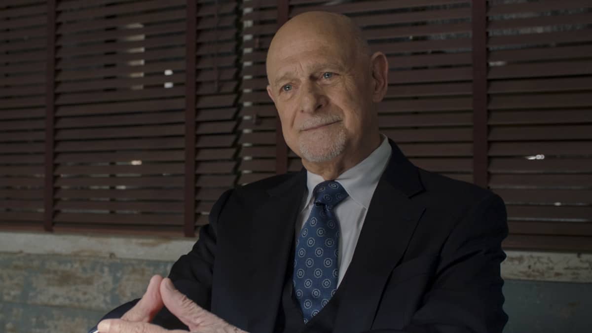 NCIS LOS ANGELES Season 13 Episode 19 “Live Free or Die Standing” – The NCIS team works with DEA Agent Talia Del Campo (Mercedes Mason) to find a missing whistleblower set to testify against gun manufacturers marketing to drug cartels, on the second of back-to-back episodes of the CBS Original series NCIS: LOS ANGELES, Sunday, May 1 (9:00-10:00 PM, ET/PT) on the CBS Television Network, and available to stream live and on demand on Paramount+*. The episode was directed by series star Daniela Ruah and written by series star Eric Christian Olsen.  Pictured (L-R): Gerald McRaney (Retired Admiral Hollace Kilbride). Photo Credit: CBS ©2022 CBS Broadcasting, Inc. All Rights Reserved. Highest quality screengrab available.