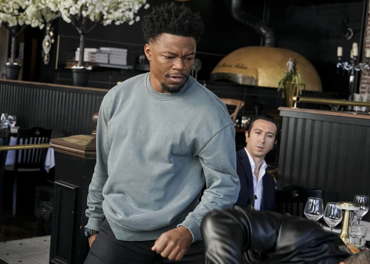 NCIS LOS ANGELES Season 13 Episode 19 “Live Free or Die Standing” – The NCIS team works with DEA Agent Talia Del Campo (Mercedes Mason) to find a missing whistleblower set to testify against gun manufacturers marketing to drug cartels, on the second of back-to-back episodes of the CBS Original series NCIS: LOS ANGELES, Sunday, May 1 (9:00-10:00 PM, ET/PT) on the CBS Television Network, and available to stream live and on demand on Paramount+*. The episode was directed by series star Daniela Ruah and written by series star Eric Christian Olsen. Pictured (L-R): Caleb Castille (Special Agent Devin Rountree). Photo: Ron P. Jaffe/CBS ©2022 CBS Broadcasting, Inc. All Rights Reserved.