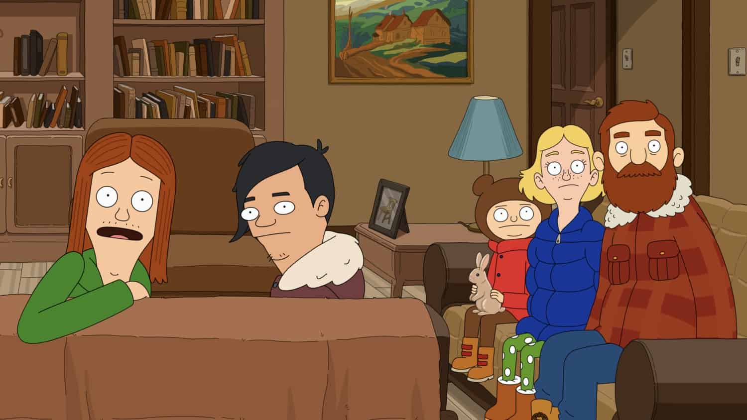 THE GREAT NORTH Season 2 Episode 20: With Crispin's help, Ham tries to re-create a more theatrical version of his coming out. Meanwhile, hoping to record their first true crime podcast, Wolf and Honeybee investigate a local cold case and are shocked by what they uncover in the “Say It Again, Ham Adventure” episode of THE GREAT NORTH airing Sunday, May 8 (8:30-9:00 PM ET/PT) on FOX. THE GREAT NORTH © 2022 by 20th Television and Fox Media LLC.