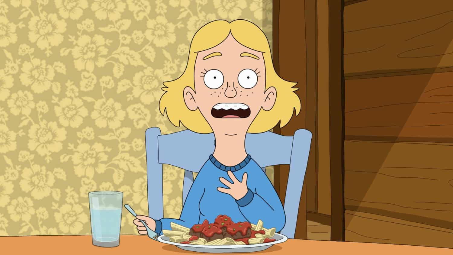 THE GREAT NORTH Season 2 Episode 20: With Crispin's help, Ham tries to re-create a more theatrical version of his coming out. Meanwhile, hoping to record their first true crime podcast, Wolf and Honeybee investigate a local cold case and are shocked by what they uncover in the “Say It Again, Ham Adventure” episode of THE GREAT NORTH airing Sunday, May 8 (8:30-9:00 PM ET/PT) on FOX. THE GREAT NORTH © 2022 by 20th Television and Fox Media LLC.