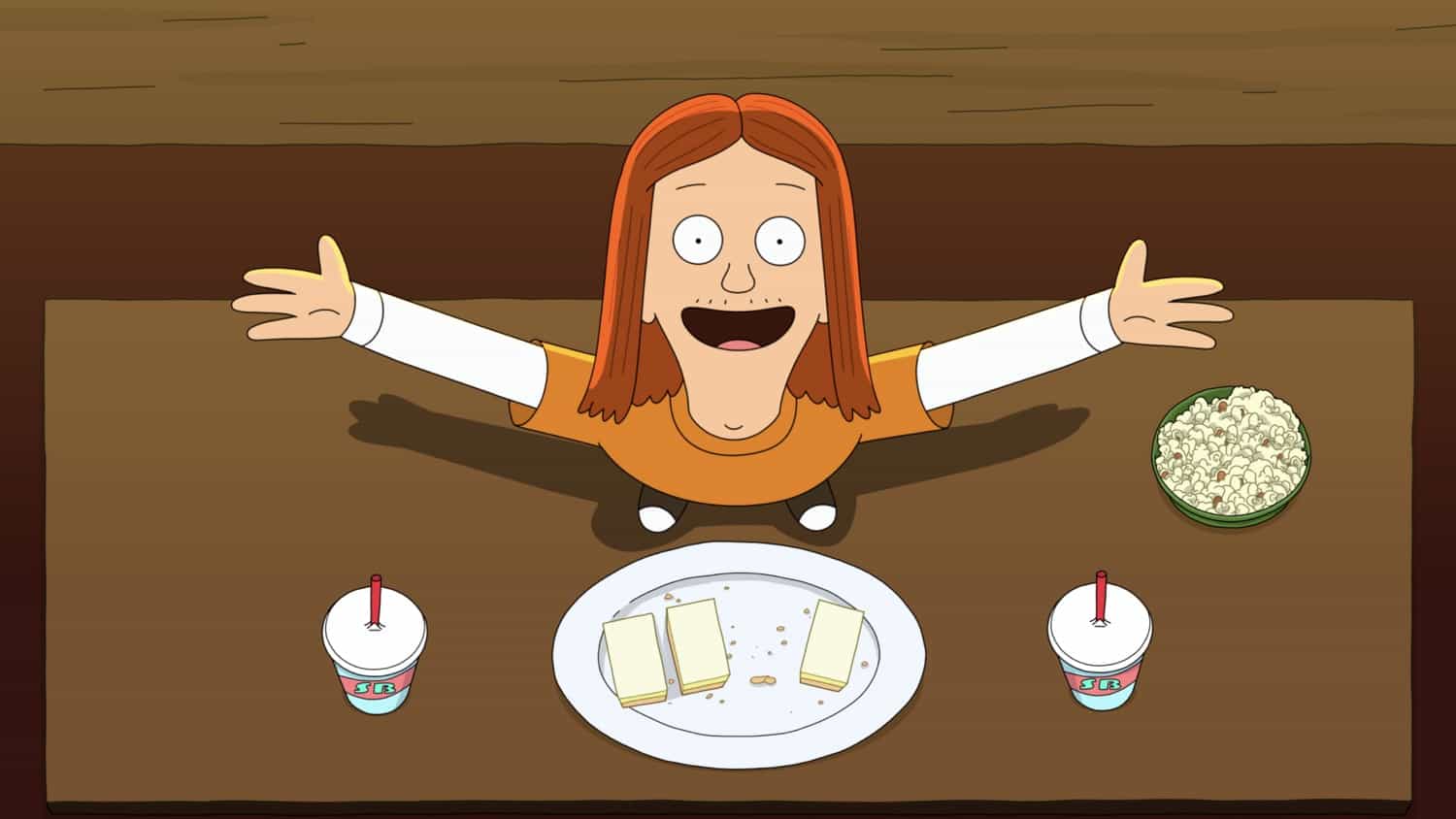 THE GREAT NORTH Season 2 Episode 20: With Crispin's help, Ham tries to re-create a more theatrical version of his coming out. Meanwhile, hoping to record their first true crime podcast, Wolf and Honeybee investigate a local cold case and are shocked by what they uncover in the “Say It Again, Ham Adventure” episode of THE GREAT NORTH airing Sunday, May 8 (8:30-9:00 PM ET/PT) on FOX. THE GREAT NORTH © 2022 by 20th Television and Fox Media LLC.