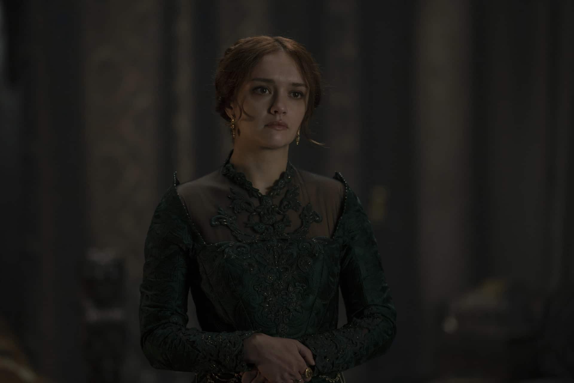 HOUSE OF THE DRAGON Season 1 Episode 9 Photos The Green Council 3 Olivia Cooke HBO House of the Dragon Season 1 Episode 9 Photograph by Liam Daniel/ HBO