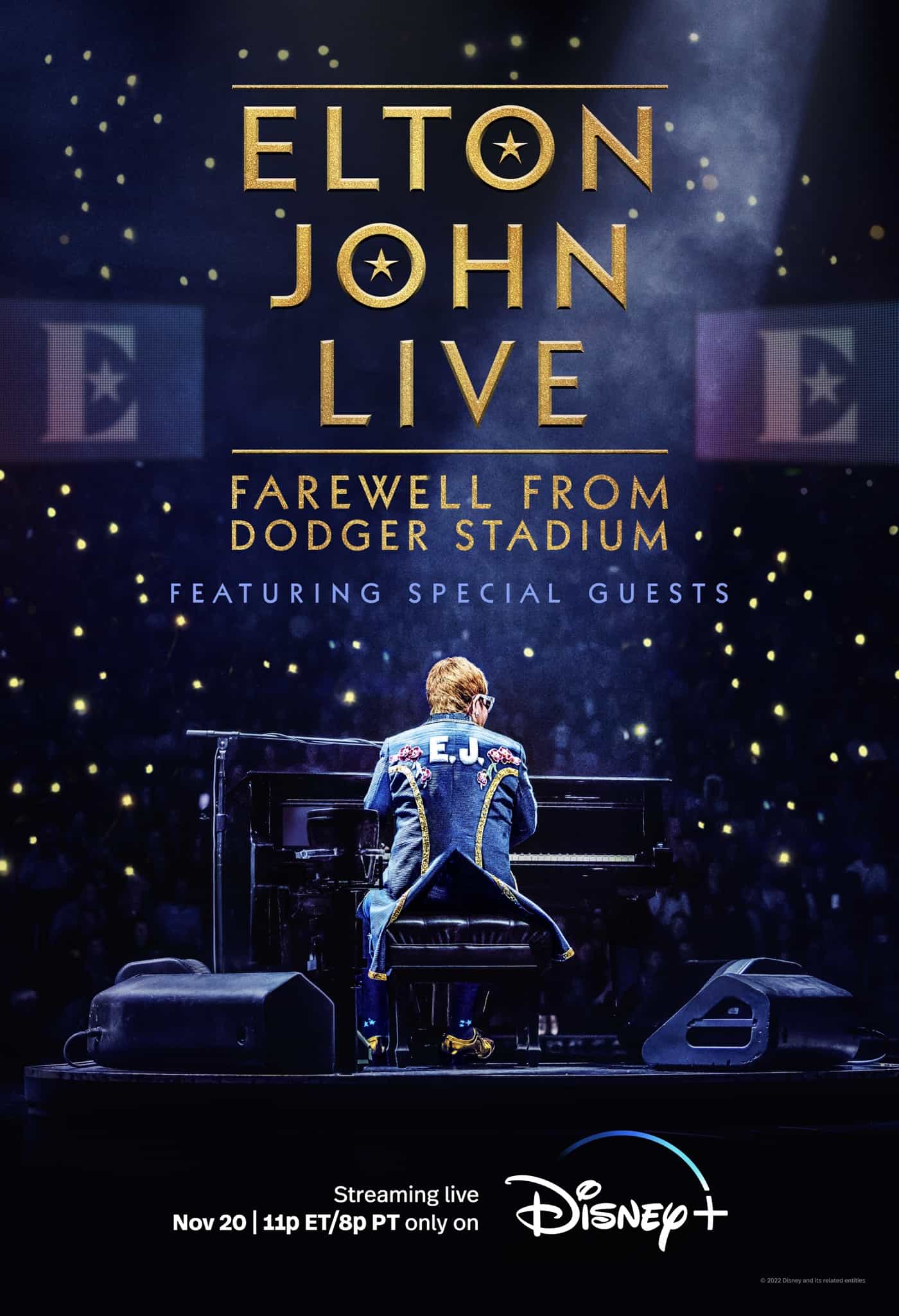 Elton John Live | Farewell From Dodger Stadium Poster