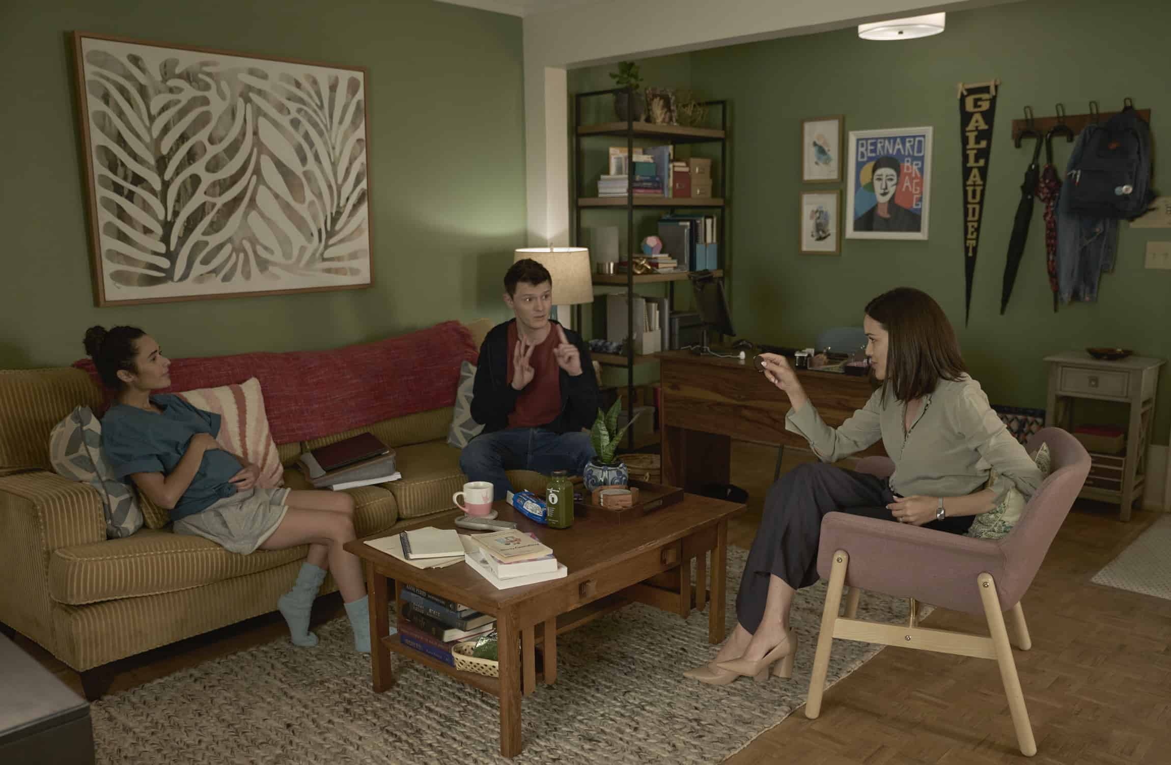 ACCUSED Season 1 Episode 2: L-R: Stephanie Nogueras, Joshua M. Castille and Megan Boone in the “Ava’s Story” episode of ACCUSED airing Tuesday, January 24 (9:01-10:00 PM ET/PT) on FOX. ©2022 Fox Media LLC. CR: Shane Mahood/FOX