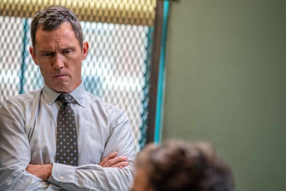 LAW AND ORDER Season 22 Episode 12 photo -- "Almost Famous" Episode 22012 -- Pictured: Jeffrey Donovan as Det. Frank Cosgrove -- (Photo by: Zach Dilgard/NBC)
