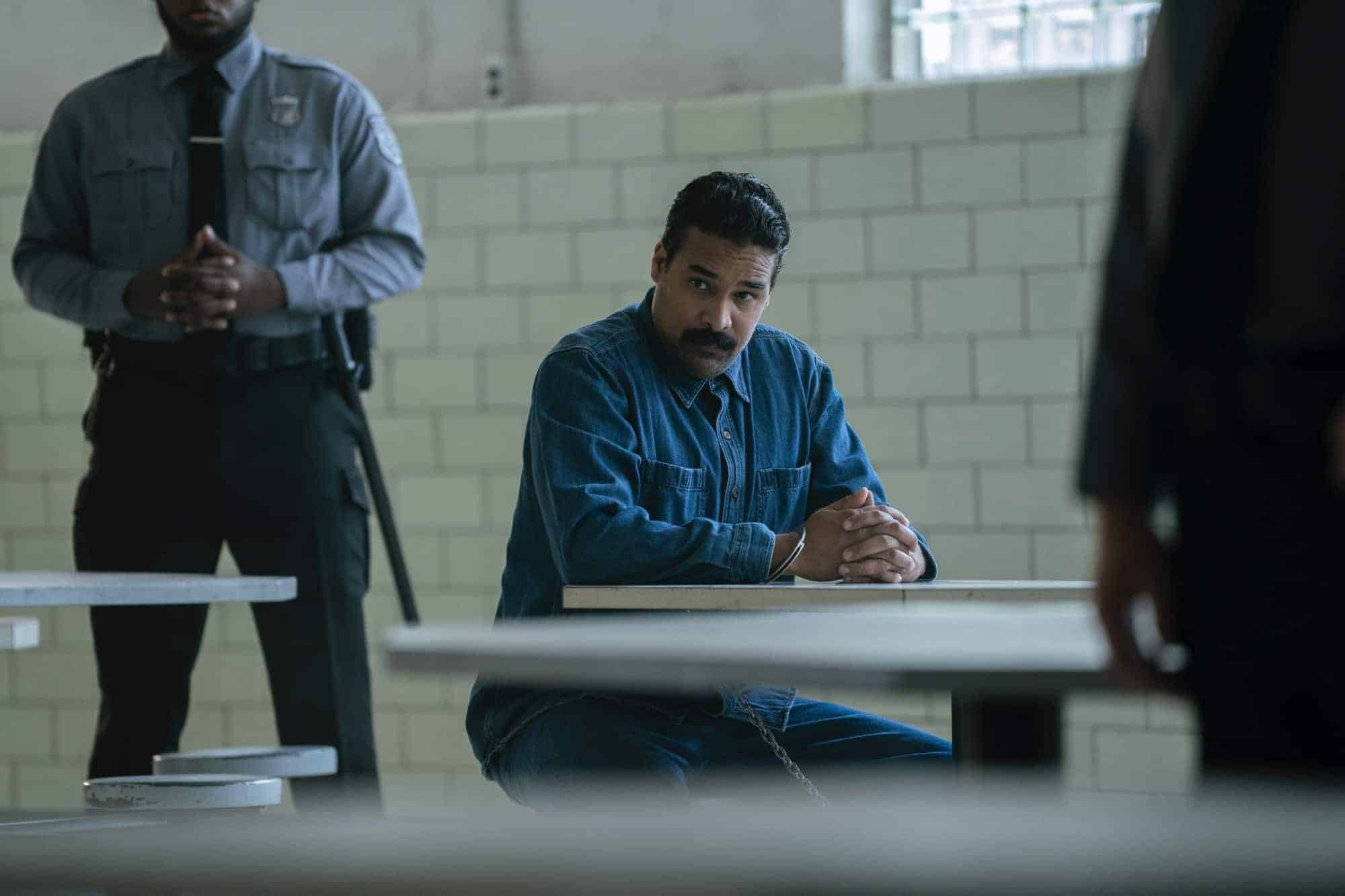 MAYOR OF KINGSTOWN - “Kill Box”-   Reinaldo Faberlle as Luis  in season 2, episode 5 of the Paramount + series MAYOR OF KINGSTOWN. Photo Cr: Dennis P. Mong Jr./Paramount +. © 2022 Viacom International Inc. All Rights Reserved.