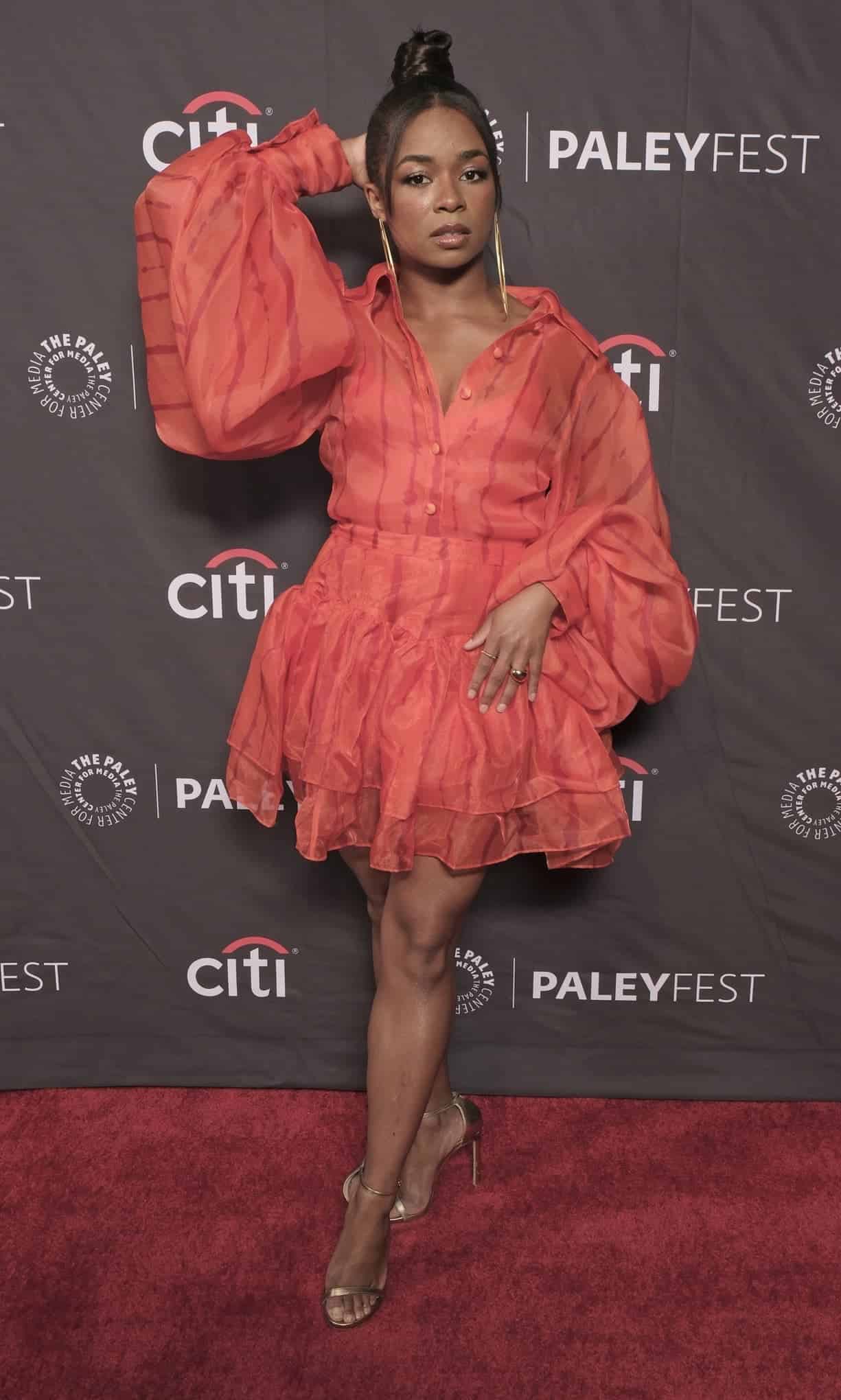 HOLLYWOOD, CA - APRIL 2, 2023: Alexis Floyd at PaleyFest LA 2023 honoring Grey's Anatomy, presented by The Paley Center for Media, at the DOLBY THEATRE on April 2, 2023 in Hollywood, California. © Michael Bulbenko for the Paley Center