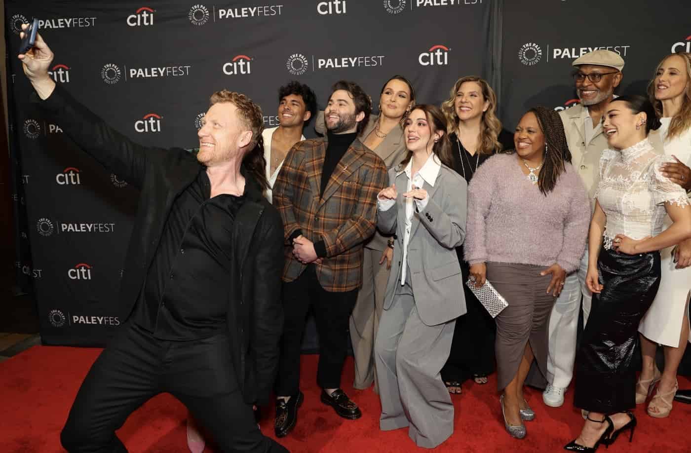 HOLLYWOOD, CA - APRIL 2, 2023: Cast and creatives of Grey's Anatomy at PaleyFest LA 2023 honoring Grey's Anatomy, presented by The Paley Center for Media, at the DOLBY THEATRE on April 2, 2023 in Hollywood, California. © Brian To for the Paley Center