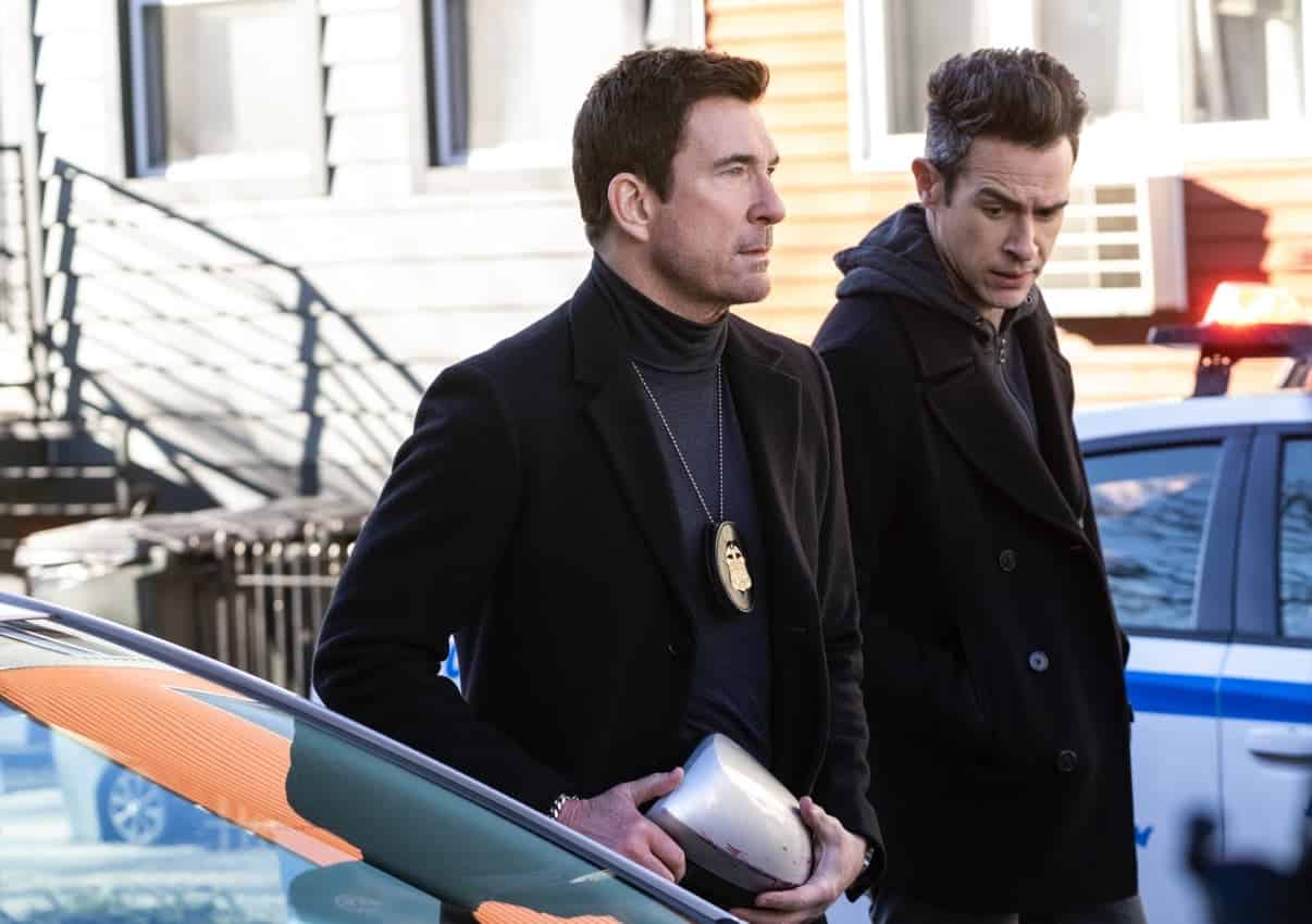 FBI Season 5 Episode 17 “Imminent Threat - Part Two” – To aid Scola in his undercover mission to find the terrorists believed to be behind the imminent attack in New York City, Maggie calls in Remy (FBI: MOST WANTED series star Dylan McDermott), whose well-connected informant from a prior case may be key to moving the operation forward, in hour two of the three-episode FBIs global crossover event, on the CBS Original series FBI, Tuesday, April 4 (9:00-10:00 PM, ET/PT) on the CBS Television Network and available to stream live and on demand on Paramount+*. FBI: INTERNATIONAL stars Luke Kleintank, Heida Reed, Carter Redwood, Vinessa Vidotto and FBI: MOST WANTED stars Roxy Sternberg and Keisha Castle-Hughes also guest star in the episode. Pictured (L-R): Dylan McDermott as Supervisory Special Agent Remy Scott and John Boyd as Special Agent Stuart Scola. Photo: Bennett Raglin/CBS ©2023 CBS Broadcasting, Inc. All Rights Reserved.