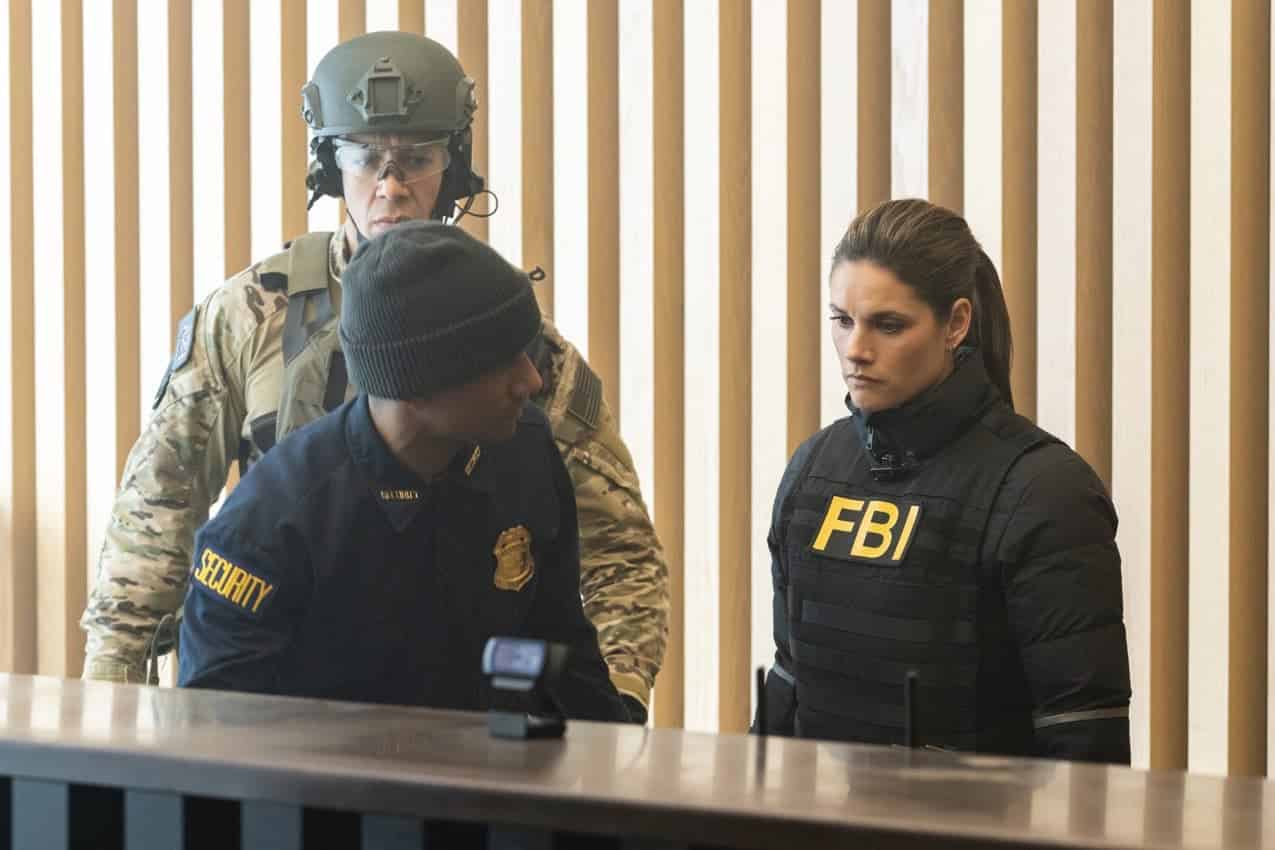 “Imminent Threat - Part Two” – To aid Scola in his undercover mission to find the terrorists believed to be behind the imminent attack in New York City, Maggie calls in Remy (FBI: MOST WANTED series star Dylan McDermott), whose well-connected informant from a prior case may be key to moving the operation forward, in hour two of the three-episode FBIs global crossover event, on the CBS Original series FBI, Tuesday, April 4 (9:00-10:00 PM, ET/PT) on the CBS Television Network and available to stream live and on demand on Paramount+*. FBI: INTERNATIONAL stars Luke Kleintank, Heida Reed, Carter Redwood, Vinessa Vidotto and FBI: MOST WANTED stars Roxy Sternberg and Keisha Castle-Hughes also guest star in the episode. Pictured: Missy Peregrym as Special Agent Maggie Bell. Photo: Bennett Raglin/CBS ©2023 CBS Broadcasting, Inc. All Rights Reserved.
