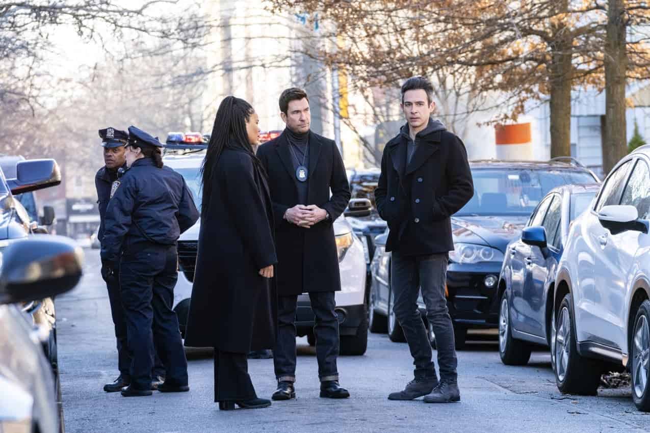 FBI Season 5 Episode 17 “Imminent Threat - Part Two” – To aid Scola in his undercover mission to find the terrorists believed to be behind the imminent attack in New York City, Maggie calls in Remy (FBI: MOST WANTED series star Dylan McDermott), whose well-connected informant from a prior case may be key to moving the operation forward, in hour two of the three-episode FBIs global crossover event, on the CBS Original series FBI, Tuesday, April 4 (9:00-10:00 PM, ET/PT) on the CBS Television Network and available to stream live and on demand on Paramount+*. FBI: INTERNATIONAL stars Luke Kleintank, Heida Reed, Carter Redwood, Vinessa Vidotto and FBI: MOST WANTED stars Roxy Sternberg and Keisha Castle-Hughes also guest star in the episode. Pictured (L-R): Roxy Sternberg as Special Agent Sheryll Barnes, Dylan McDermott as Supervisory Special Agent Remy Scott, and John Boyd as Special Agent Stuart Scola. Photo: Bennett Raglin/CBS ©2023 CBS Broadcasting, Inc. All Rights Reserved.