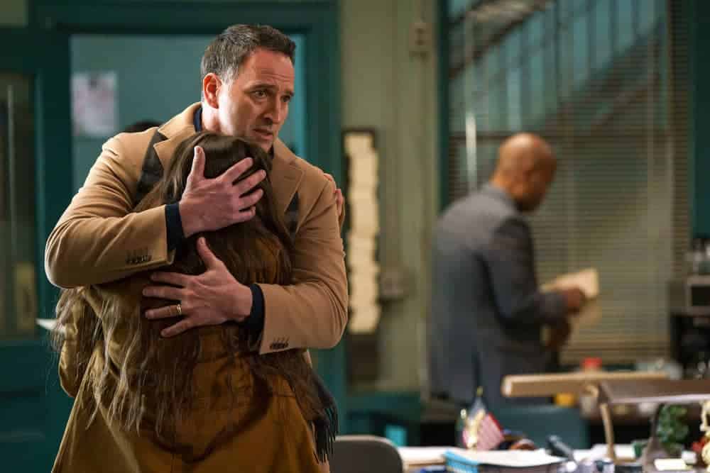 LAW AND ORDER Season 22 Episode 18 Photos Collateral Damage 5 LAW AND ORDER Season 22 Episode 18 -- "Collateral Damage" Episode 22018 -- Pictured: (l-r) Sadie Veach as Sienna Barton, David Winning as Ike Barton -- (Photo by: Peter Kramer/NBC)