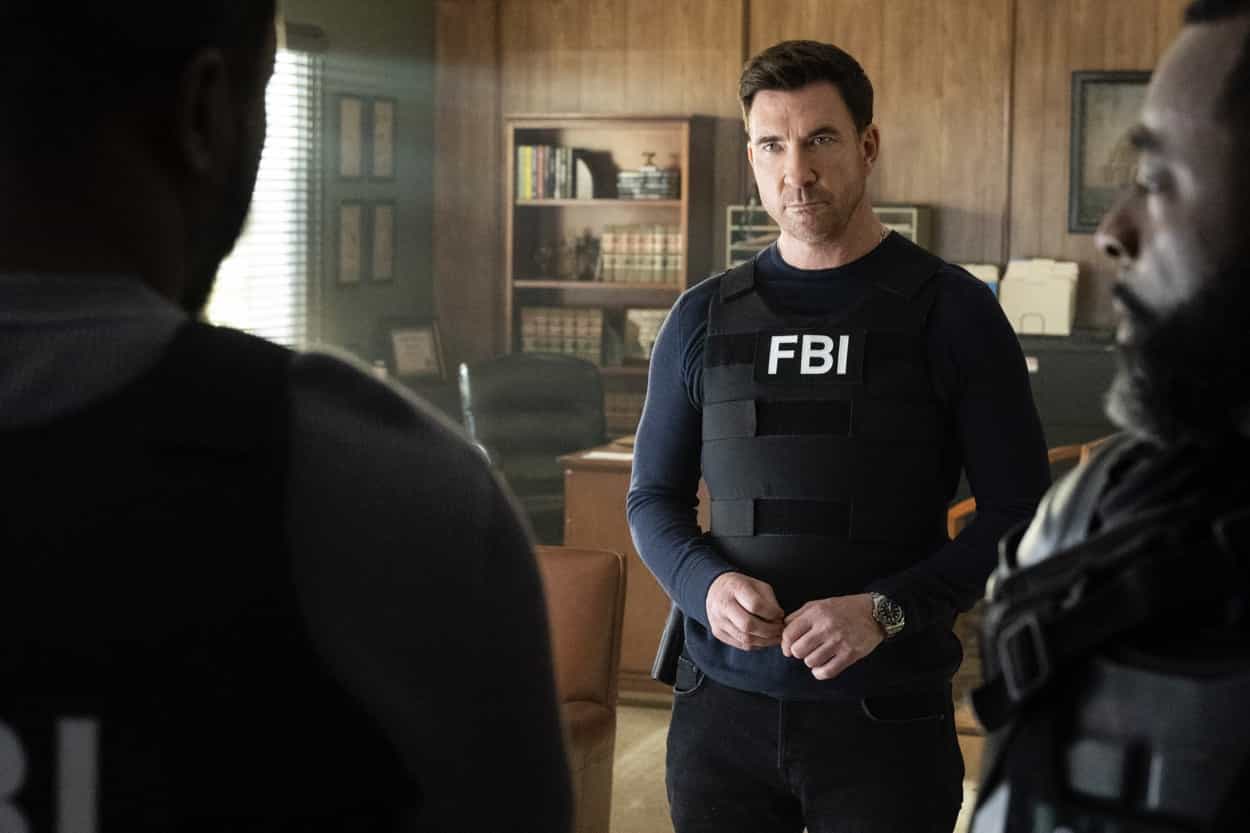 “These Walls” – The witness Remy and Kristen are visiting in prison is put in danger when a riot breaks out, leaving the staff and visitors held hostage by two murderous gangs, on the CBS Original series FBI: MOST WANTED, Tuesday, May 9 (10:00-11:00 PM, ET/PT) on the CBS Television Network, and available to stream live and on demand on Paramount+. Pictured: Dylan McDermott as Supervisory Special Agent Remy Scott. Photo: Mark Schafer/CBS ©2023 CBS Broadcasting, Inc. All Rights Reserved.