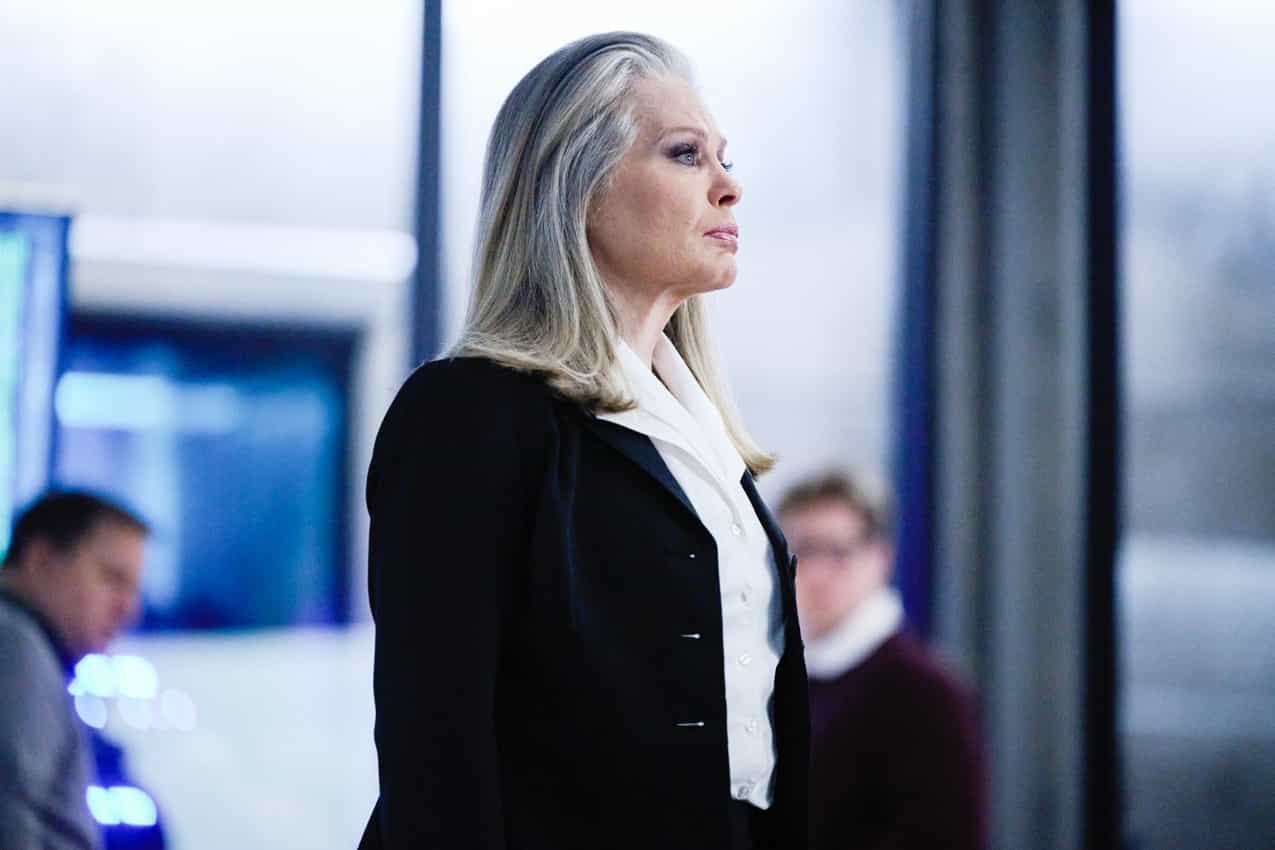 TRUE LIES Season 1 Episode 13 “Waking Dreams” – With an Omega Sector spy missing, the entire agency searches for clues. Harry and Helen’s relationship with each other, their team and reality itself, is tested in unimaginable ways, even for the best of spies and spouses, on the conclusion of the two-part first season finale of the CBS Original series TRUE LIES, Wednesday, May 17 (10:00-11:00 PM, ET/PT) on the CBS Television Network, and available on the CBS app and streaming on Paramount+*. Pictured: Beverly D\'Angelo as Trilby. Photo: Tom Griscom/CBS ©2023 CBS Broadcasting, Inc. All Rights Reserved.