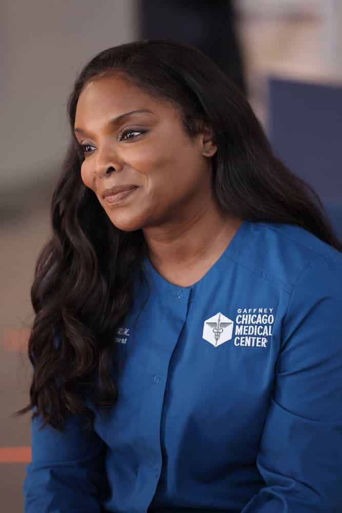 CHICAGO MED Season 9 Episode 4 -- "These Are Not the Droids You are Looking For" Episode 9004 -- Pictured: Marlyne Barrett as Maggie Lockwood  -- (Photo by: George Burns Jr/NBC)