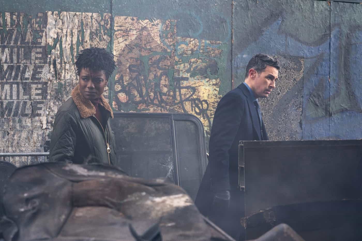 “All the Rage” – When a bus explosion kills several innocent people, the team jumps into action to take down the responsible terrorist organization. Meanwhile, Scola tries to balance fatherhood with the job, on the sixth season premiere of FBI, Tuesday, Feb 13 (8:00-9:00 PM, ET/PT) on the CBS Television Network, and streaming on Paramount+ (live and on demand for Paramount+ with SHOWTIME subscribers, or on demand for Paramount+ Essential subscribers the day after the episode airs).  Pictured (L-R): Katherine Renee Kane as Special Agent Tiffany Wallace and John Boyd as Special Agent Stuart Scola. Photo: Bennett Raglin/CBS ©2023 CBS Broadcasting, Inc. All Rights Reserved.