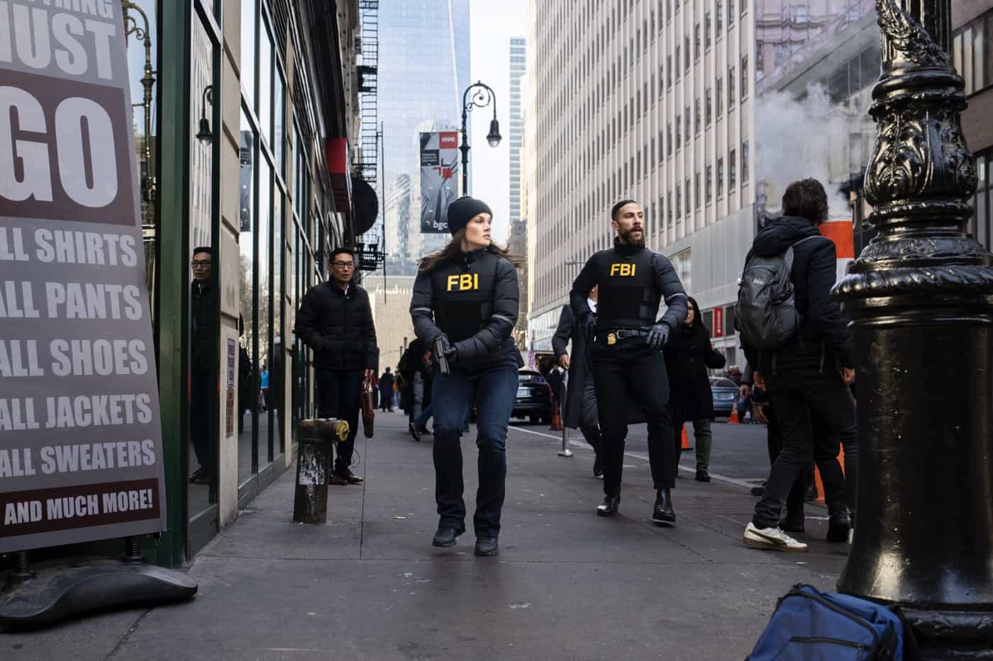 “All the Rage” – When a bus explosion kills several innocent people, the team jumps into action to take down the responsible terrorist organization. Meanwhile, Scola tries to balance fatherhood with the job, on the sixth season premiere of FBI, Tuesday, Feb 13 (8:00-9:00 PM, ET/PT) on the CBS Television Network, and streaming on Paramount+ (live and on demand for Paramount+ with SHOWTIME subscribers, or on demand for Paramount+ Essential subscribers the day after the episode airs).  Pictured (L-R): Missy Peregrym as Special Agent Maggie Bell and Zeeko Zaki as Special Agent Omar Adom ‘OA’ Zidan. Photo: Bennett Raglin/CBS ©2023 CBS Broadcasting, Inc. All Rights Reserved.