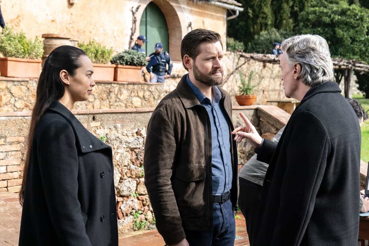 FBI INTERNATIONAL Season 3 Episode 7 Photos Andiamo! 3 FBI INTERNATIONAL Season 3 Episode 7 “Andiamo!” – Pictured (L-R): Vinessa Vidotto as Special Agent Cameron Vo and Luke Kleintank as Special Agent Scott Forrester. Photo: Paolo Ciriello/CBS ©2024 CBS Broadcasting, Inc. All Rights Reserved.